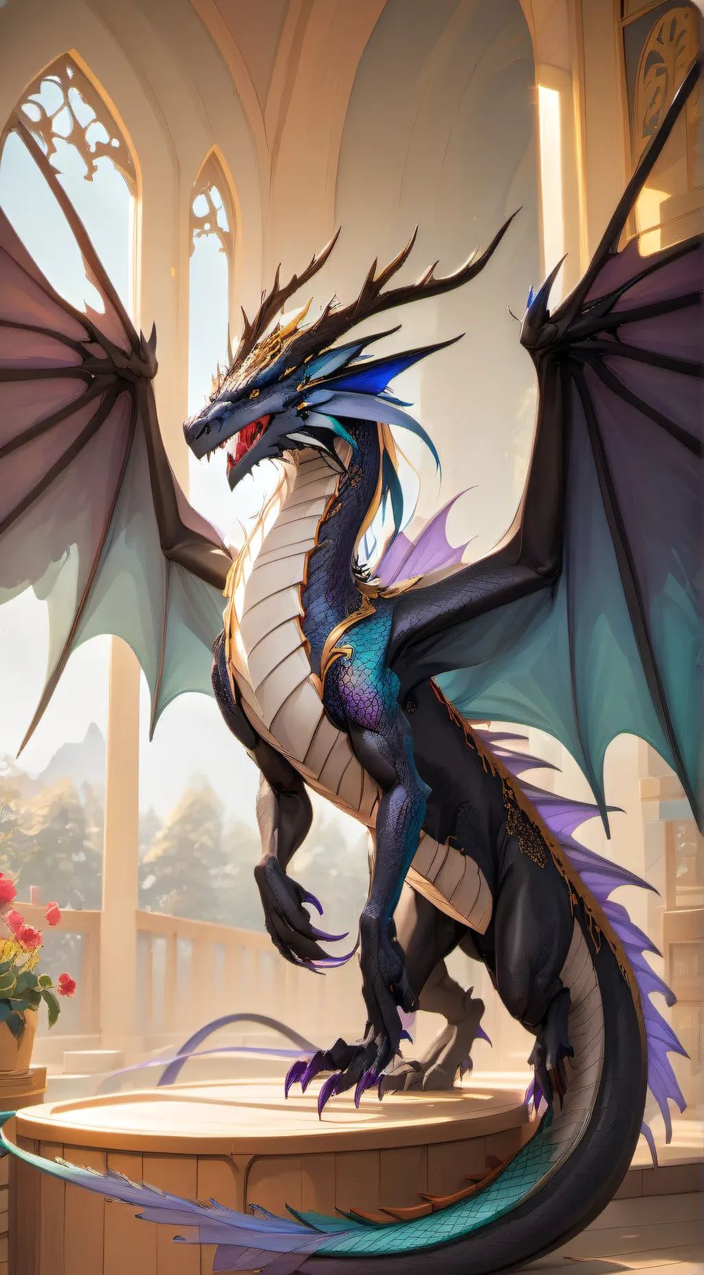 ai character: Shimmer background