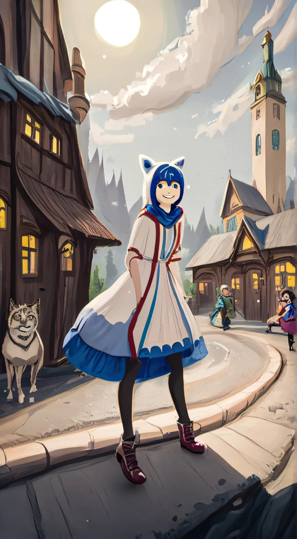 ai character: It’s funneh background