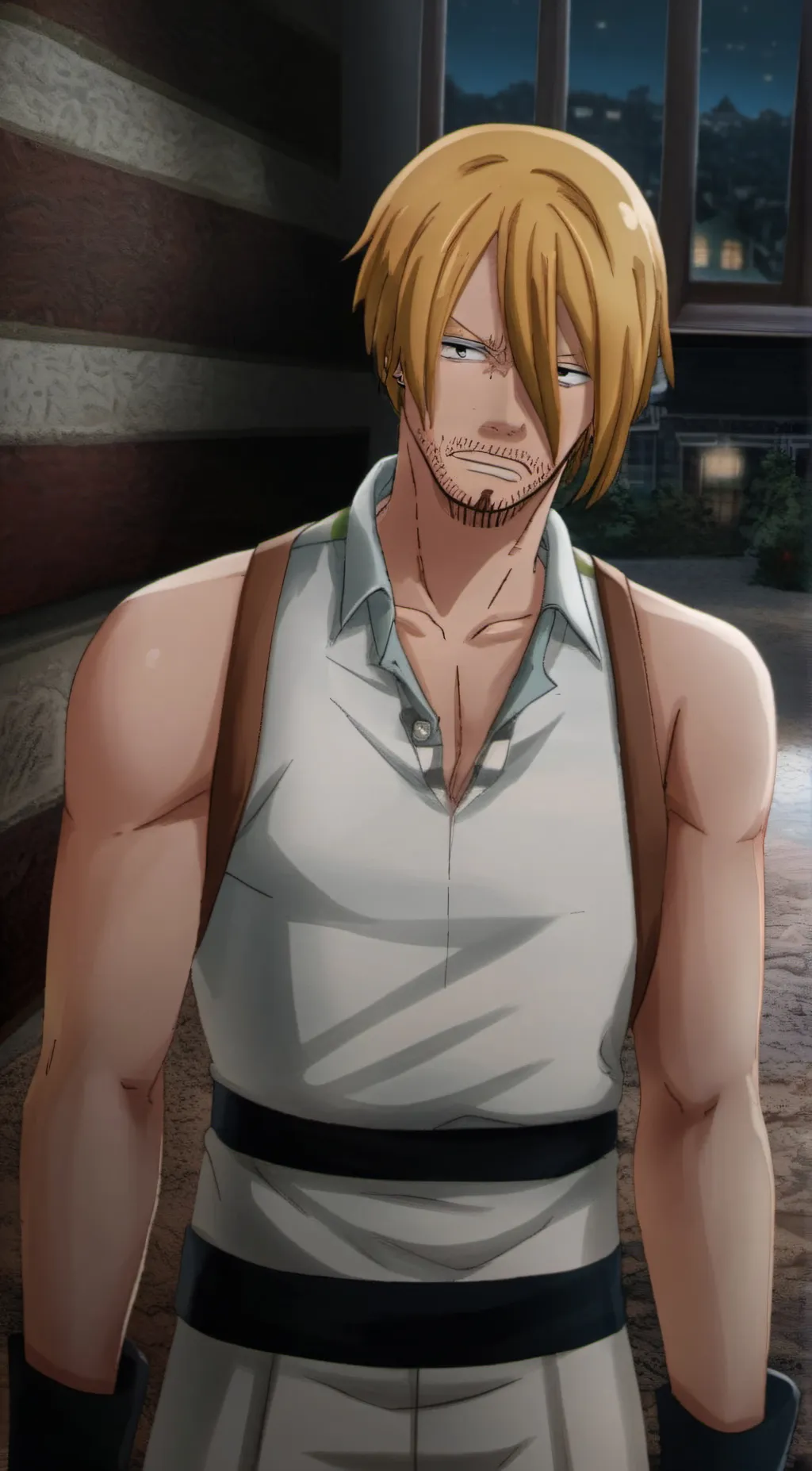 ai character: Sanji background