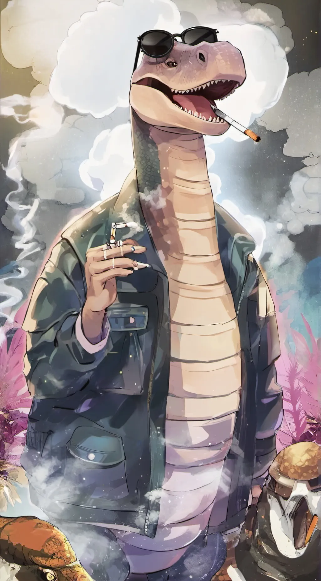 ai character: lil' foot  background