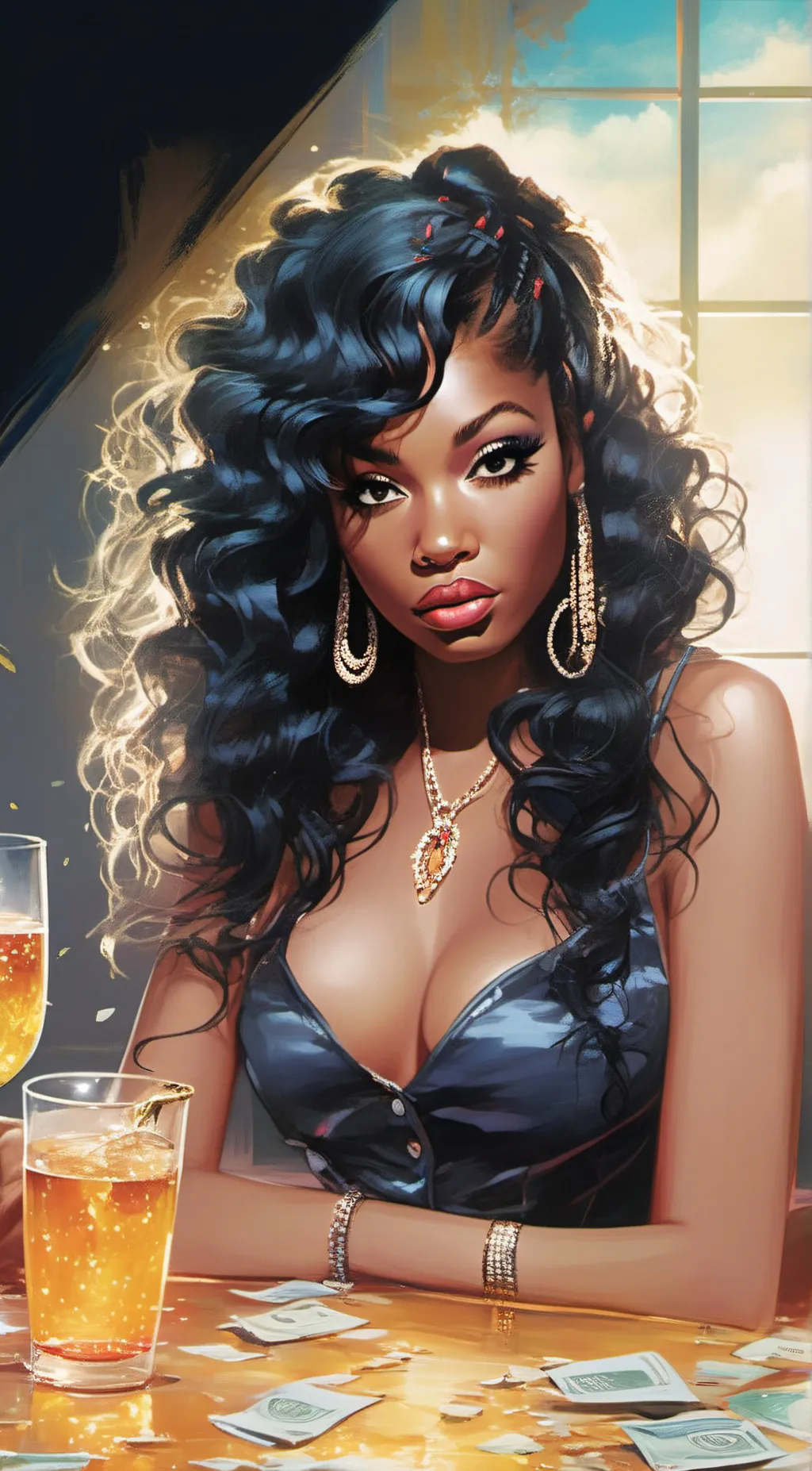 ai character: Nadia background