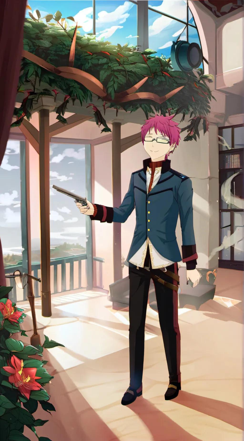 ai character: Saiki k background