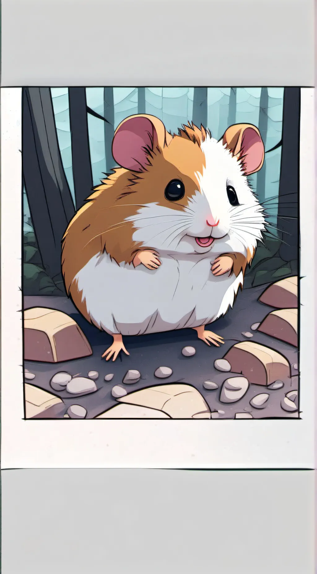 ai character: Ronald McDonald  background