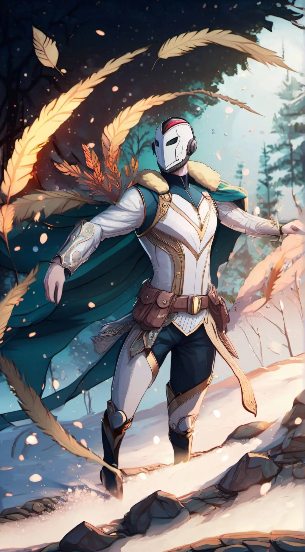 ai character: The Robot god  background