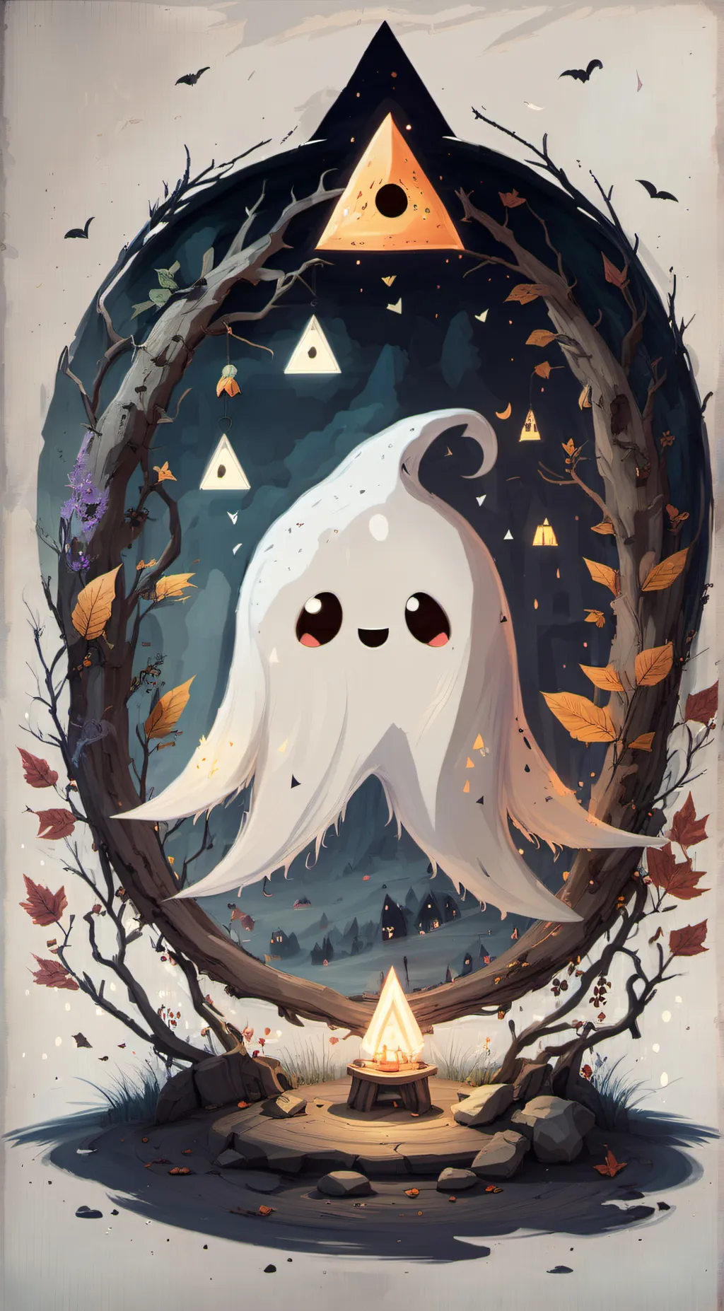ai character: Lil ghost background