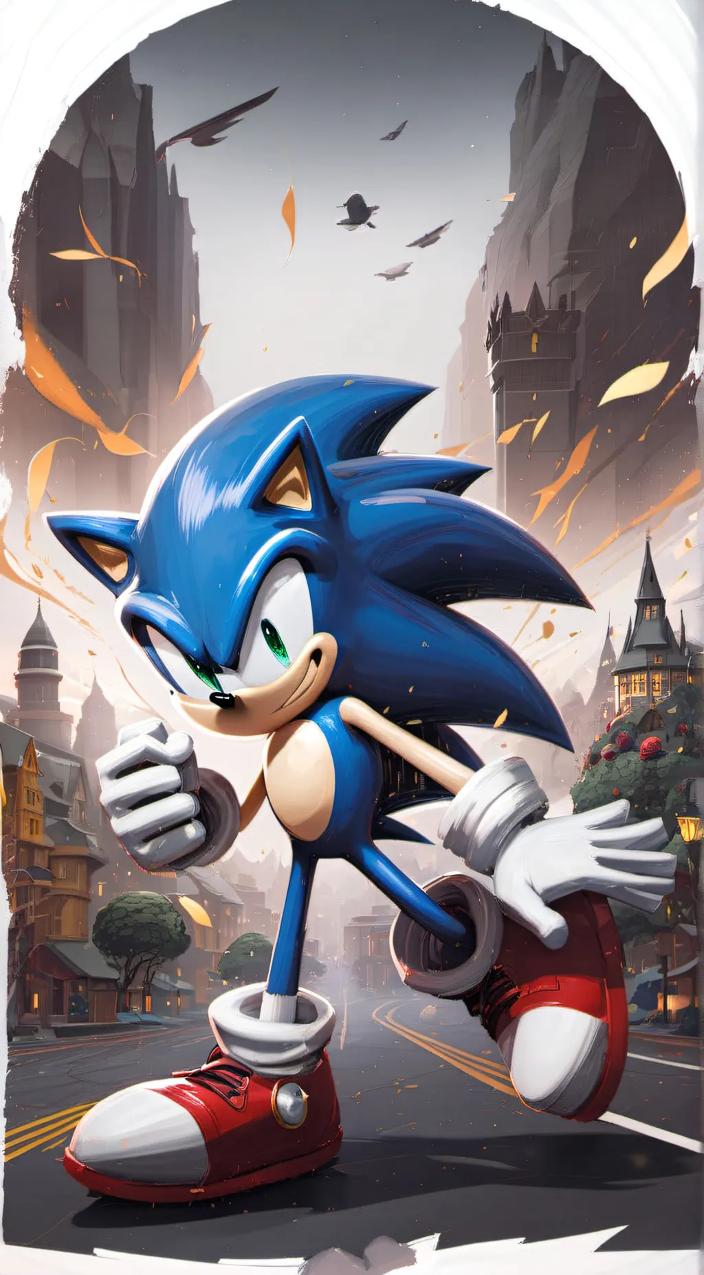 ai character: Sonic background