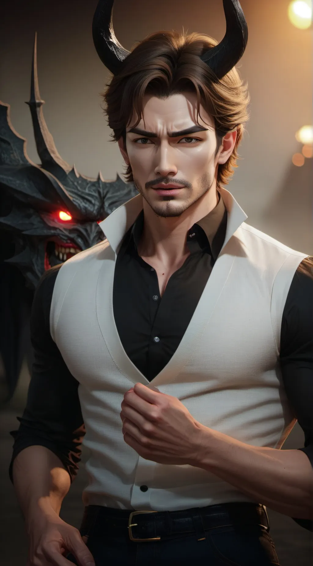 ai character: Damien background