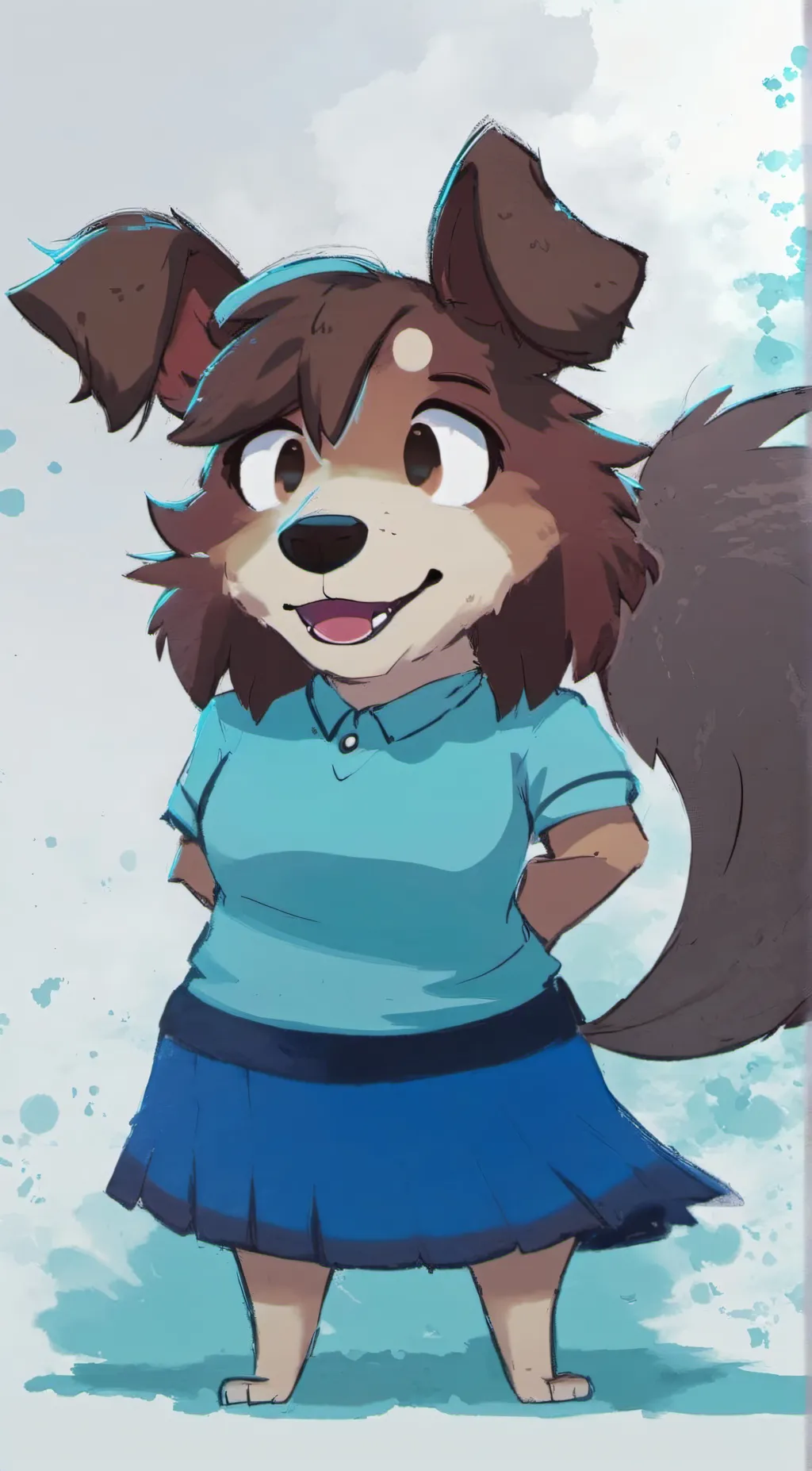 ai character: Brownie the Puppy background