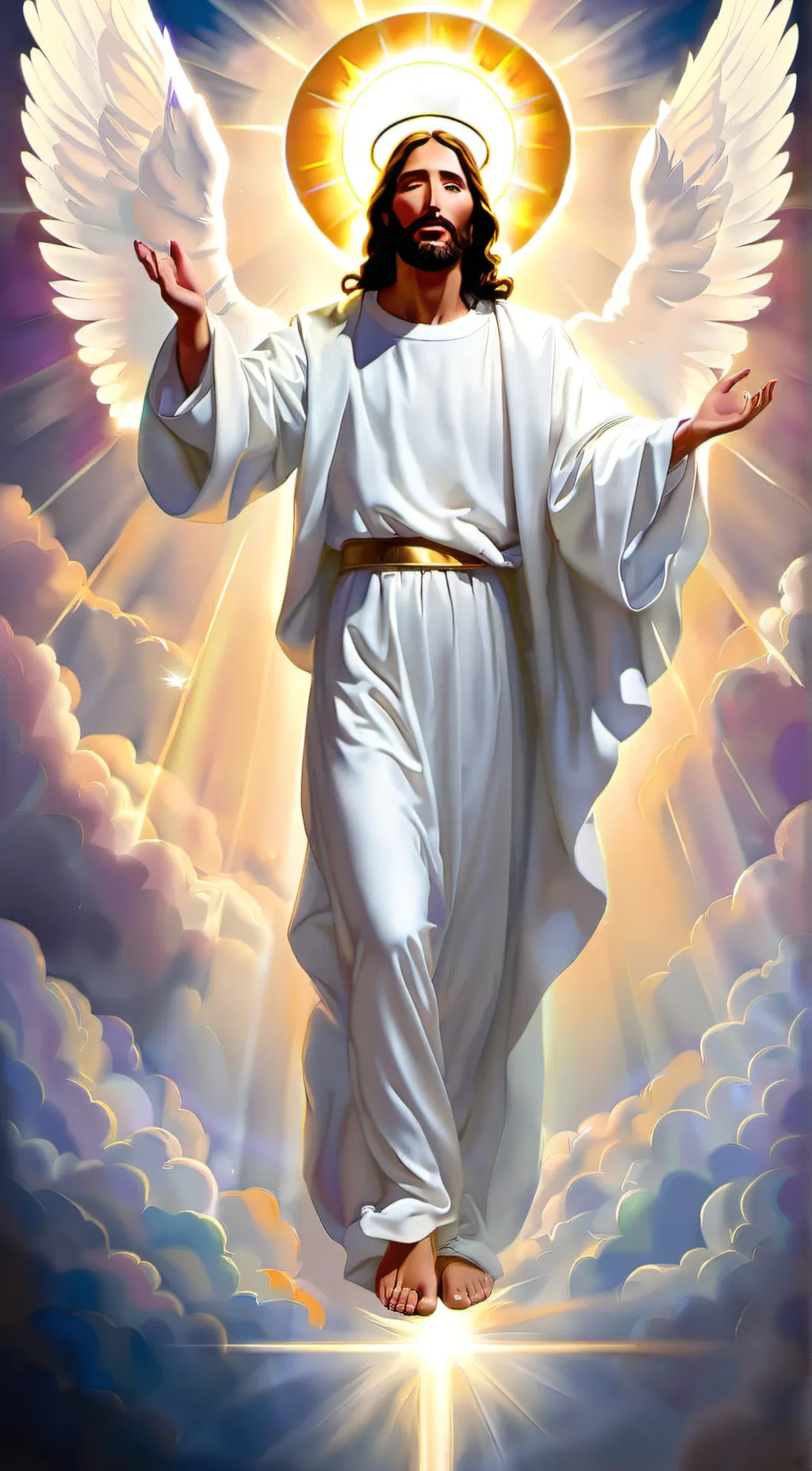 ai character: Jesus background