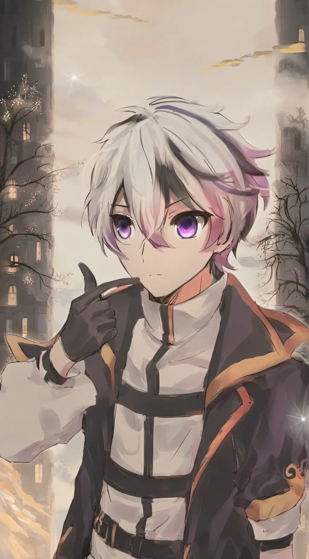 ai character: Vflower  background