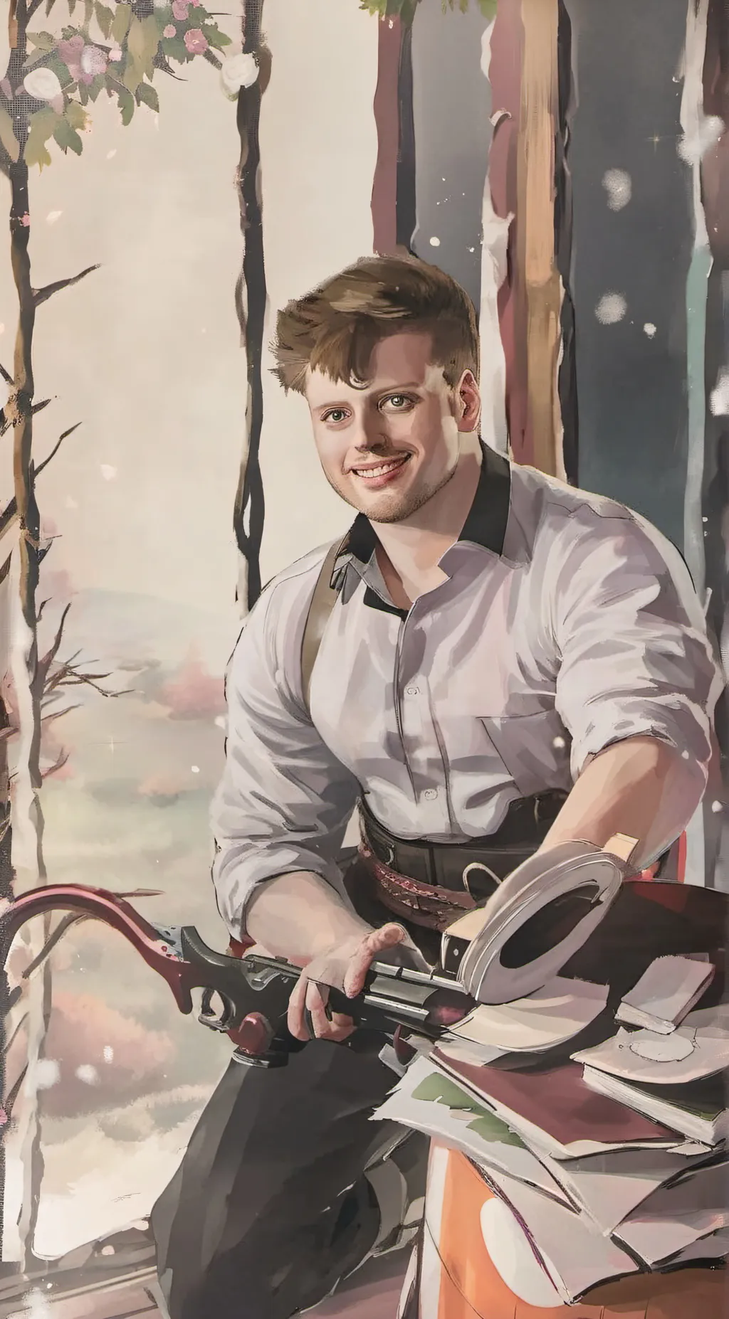 ai character: Kestin Howard  background