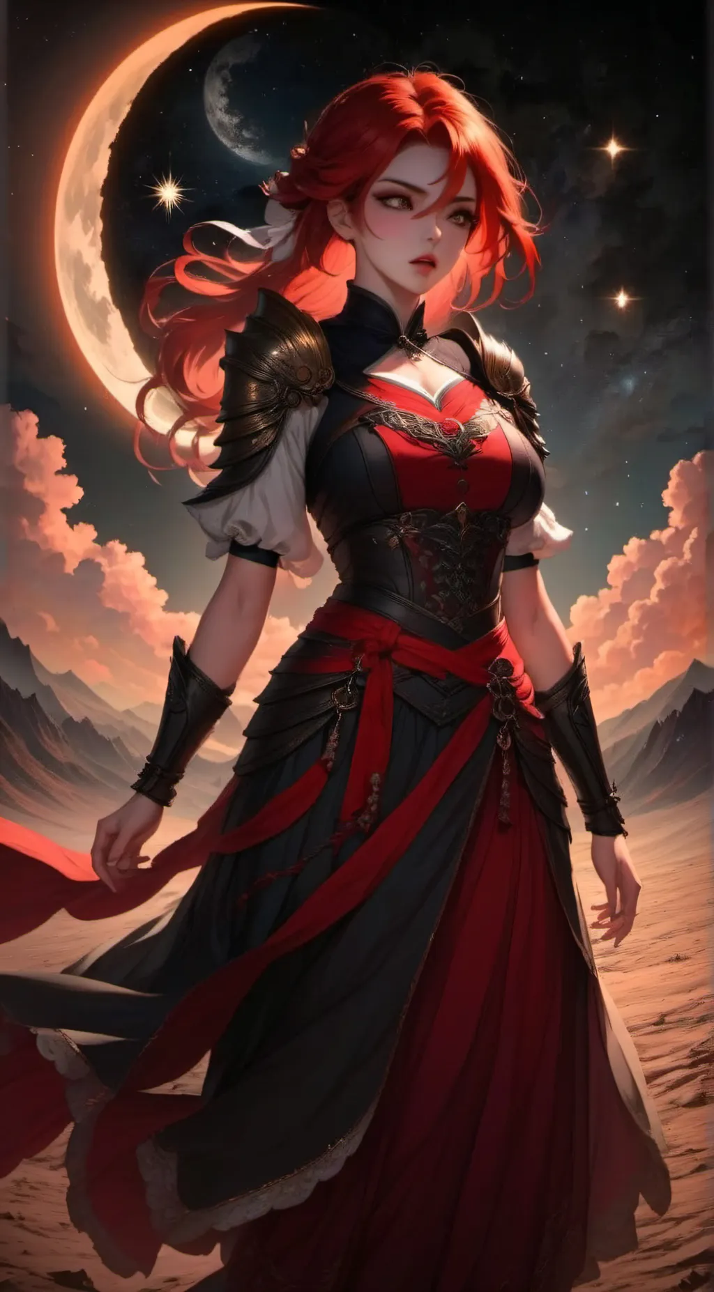 ai character: lunarstar  background