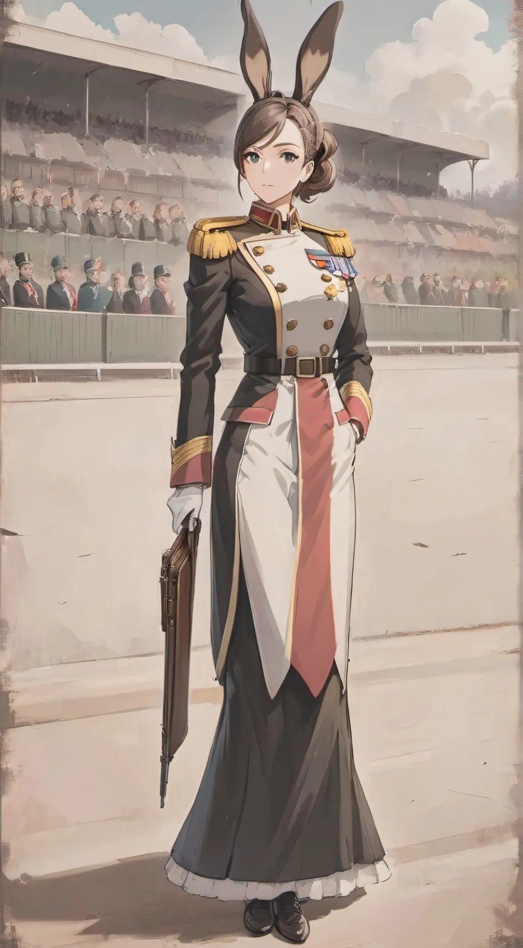 ai character: general bunbun background