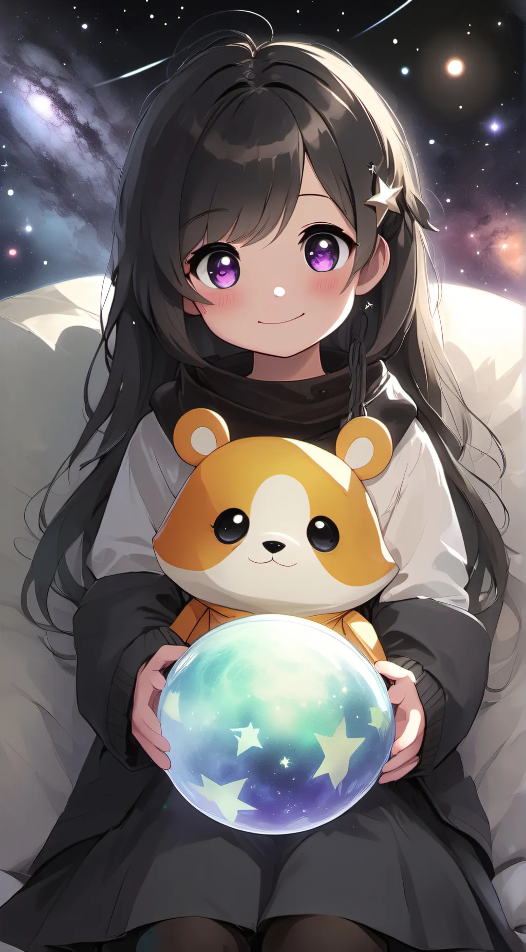 ai character: Luna background