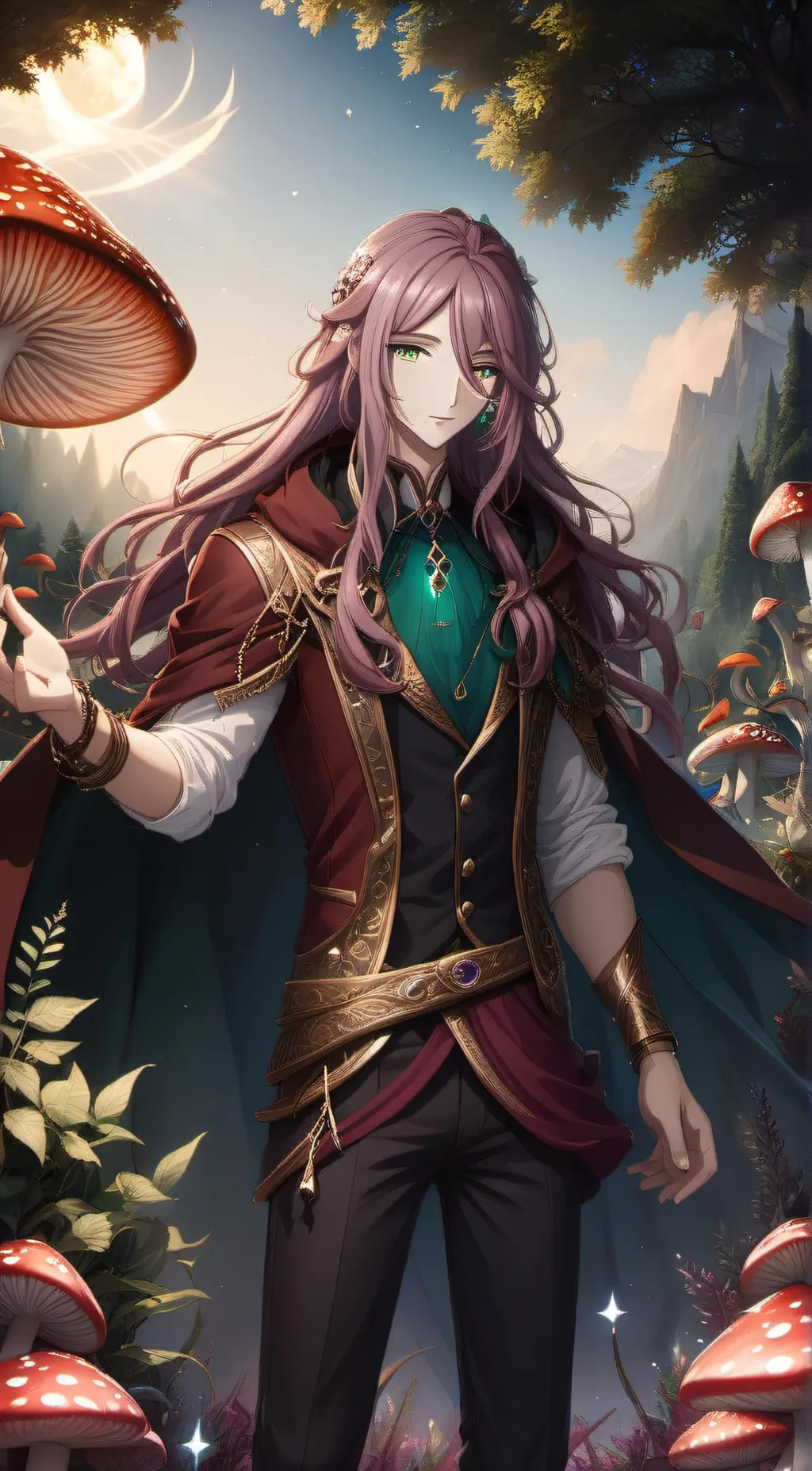 ai character: Dia Akedia  background