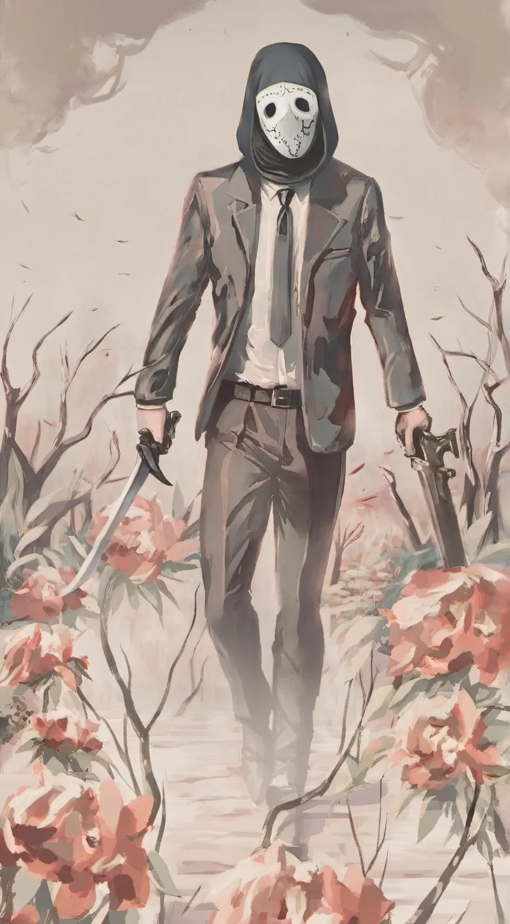 ai character: Scream background