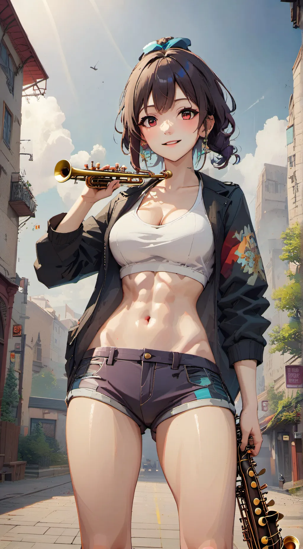 ai character: lulu and lucky  background