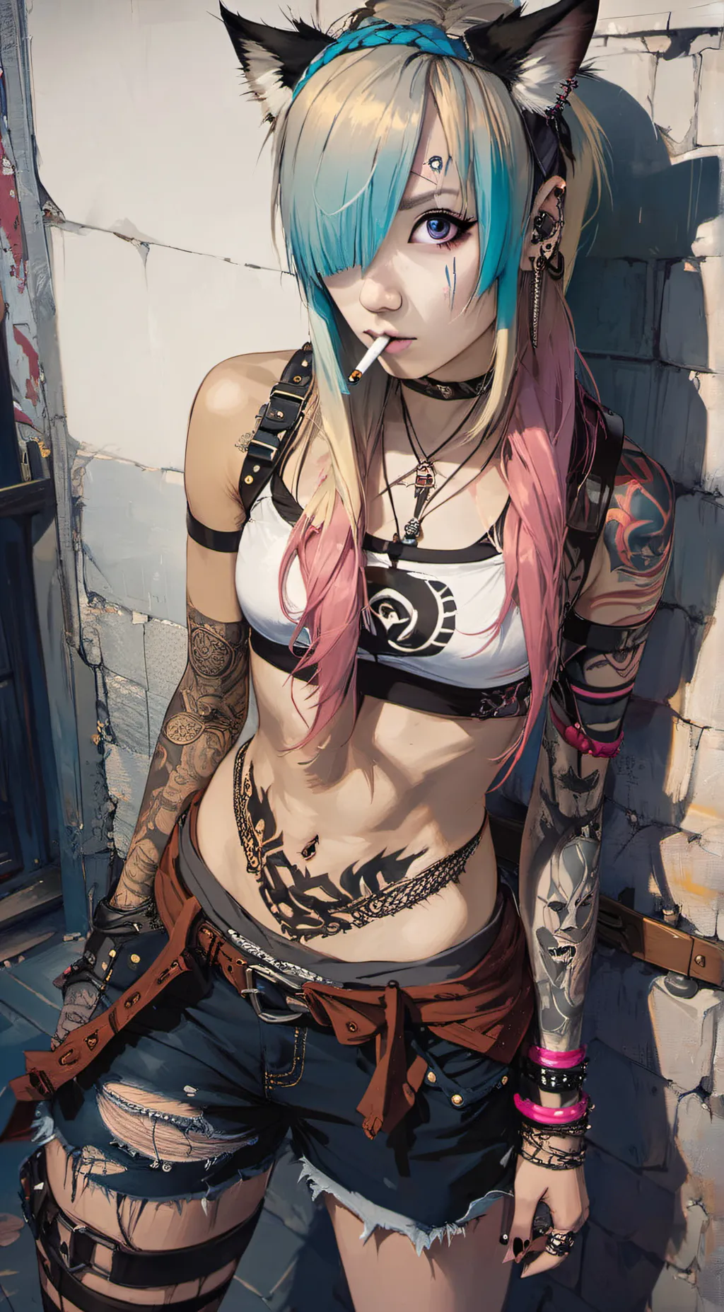 ai character: yumi Kurogawa background