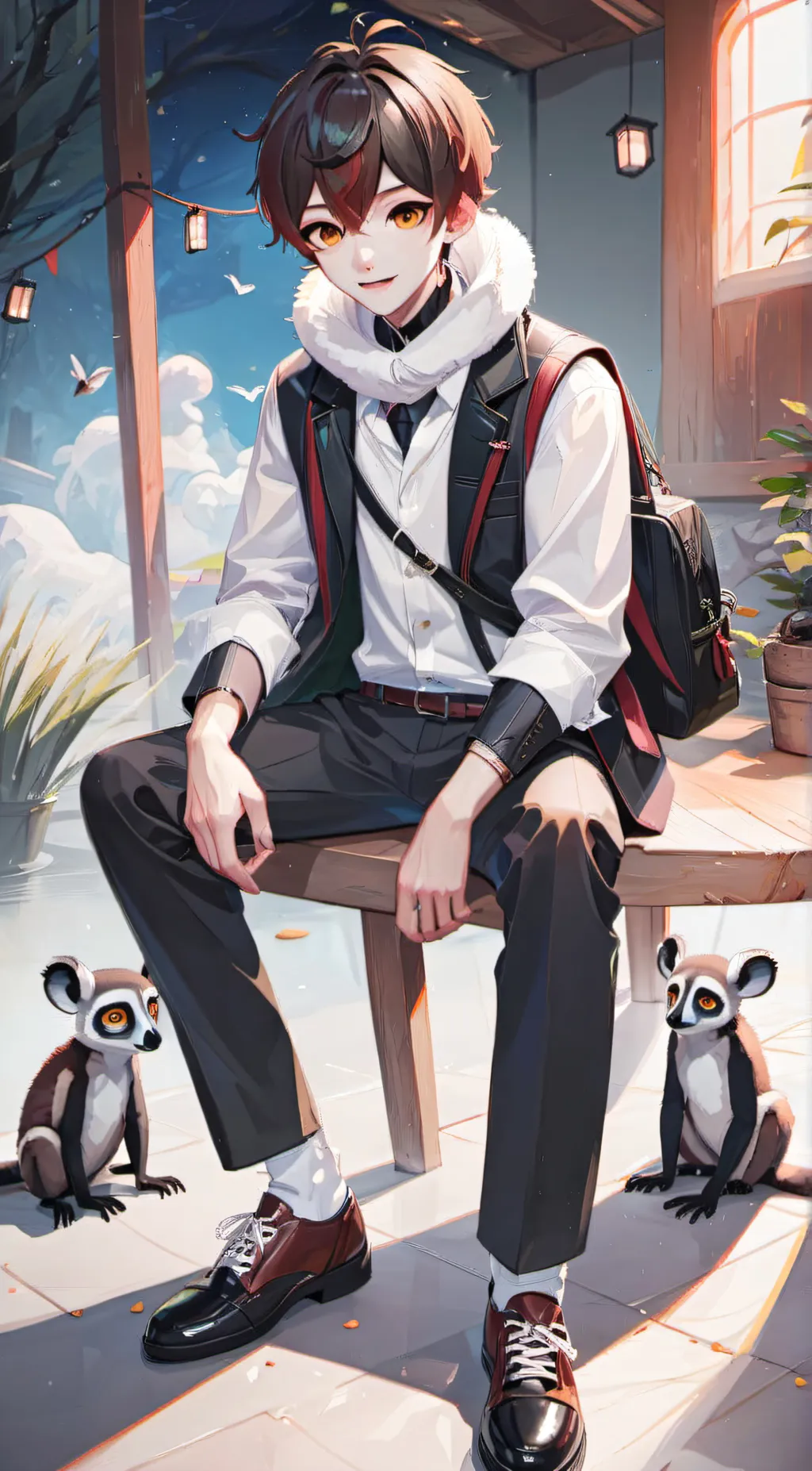 ai character: Damien  background