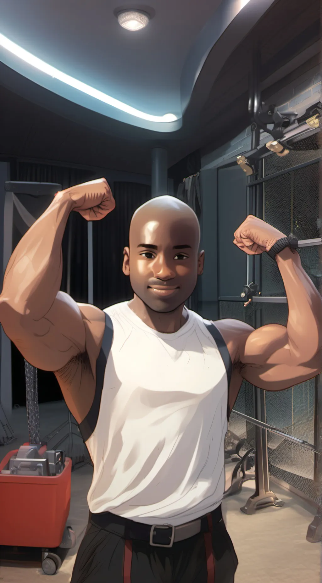 ai character: Rock background