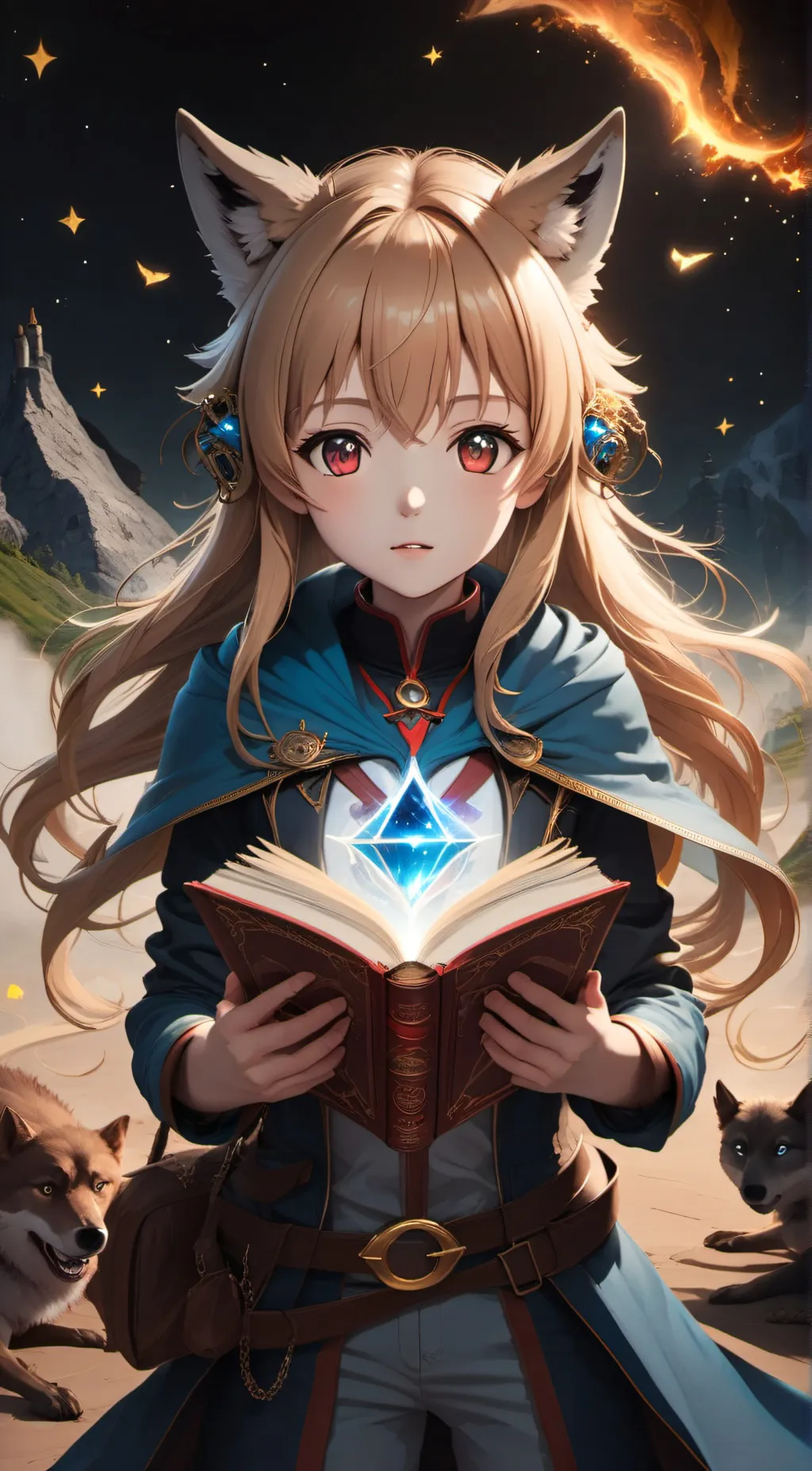 ai character: Robin wolf  background