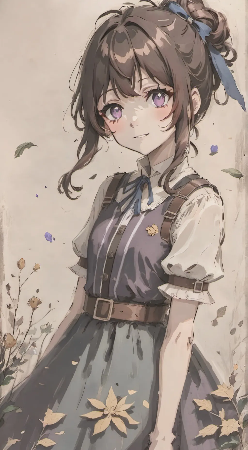 ai character: Winter dance background