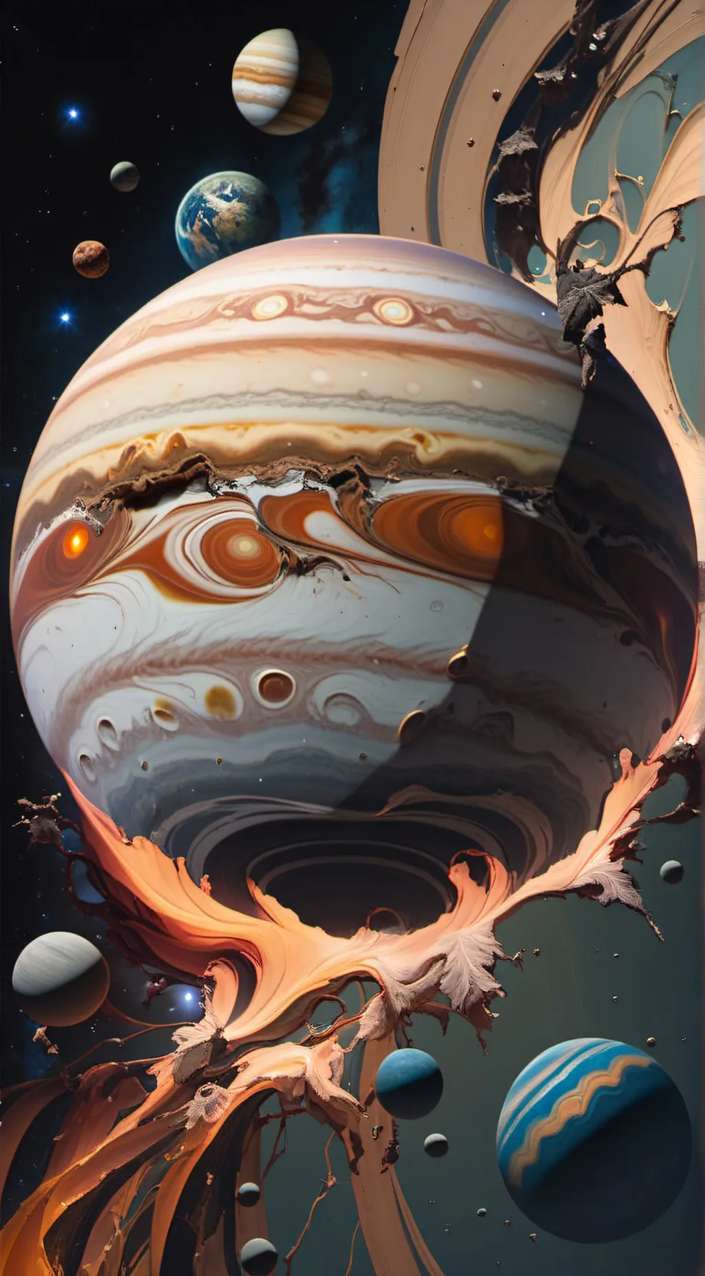 ai character: Jupiter background