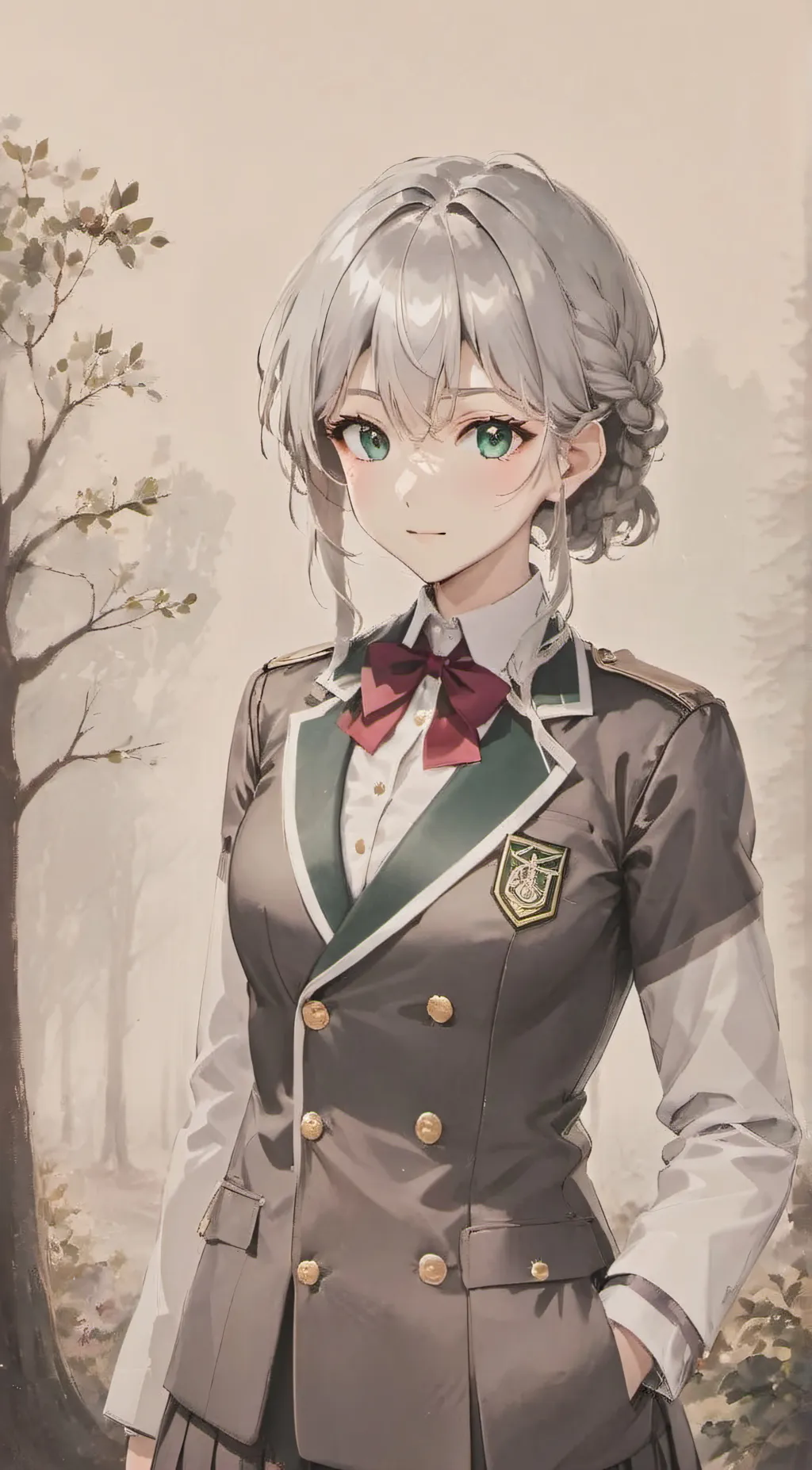 ai character: “银月”塞莉娜 background