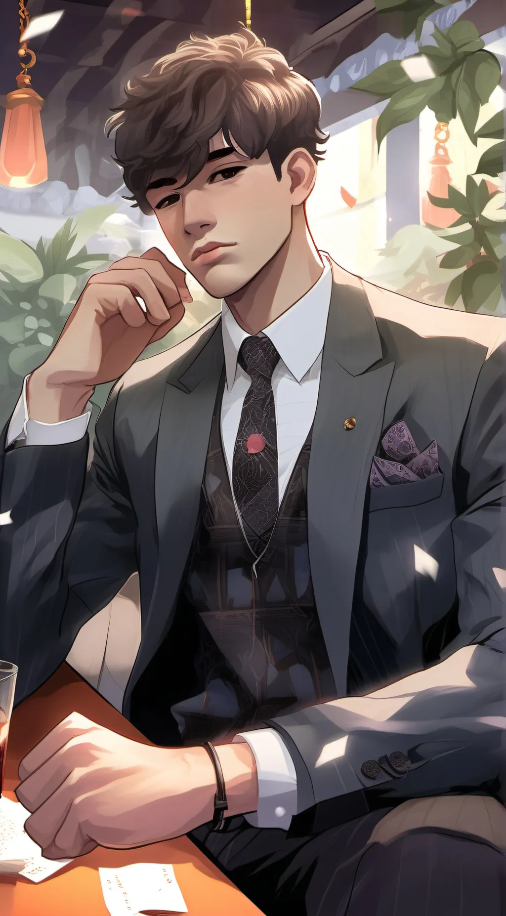 ai character: Ryan k Williams  background