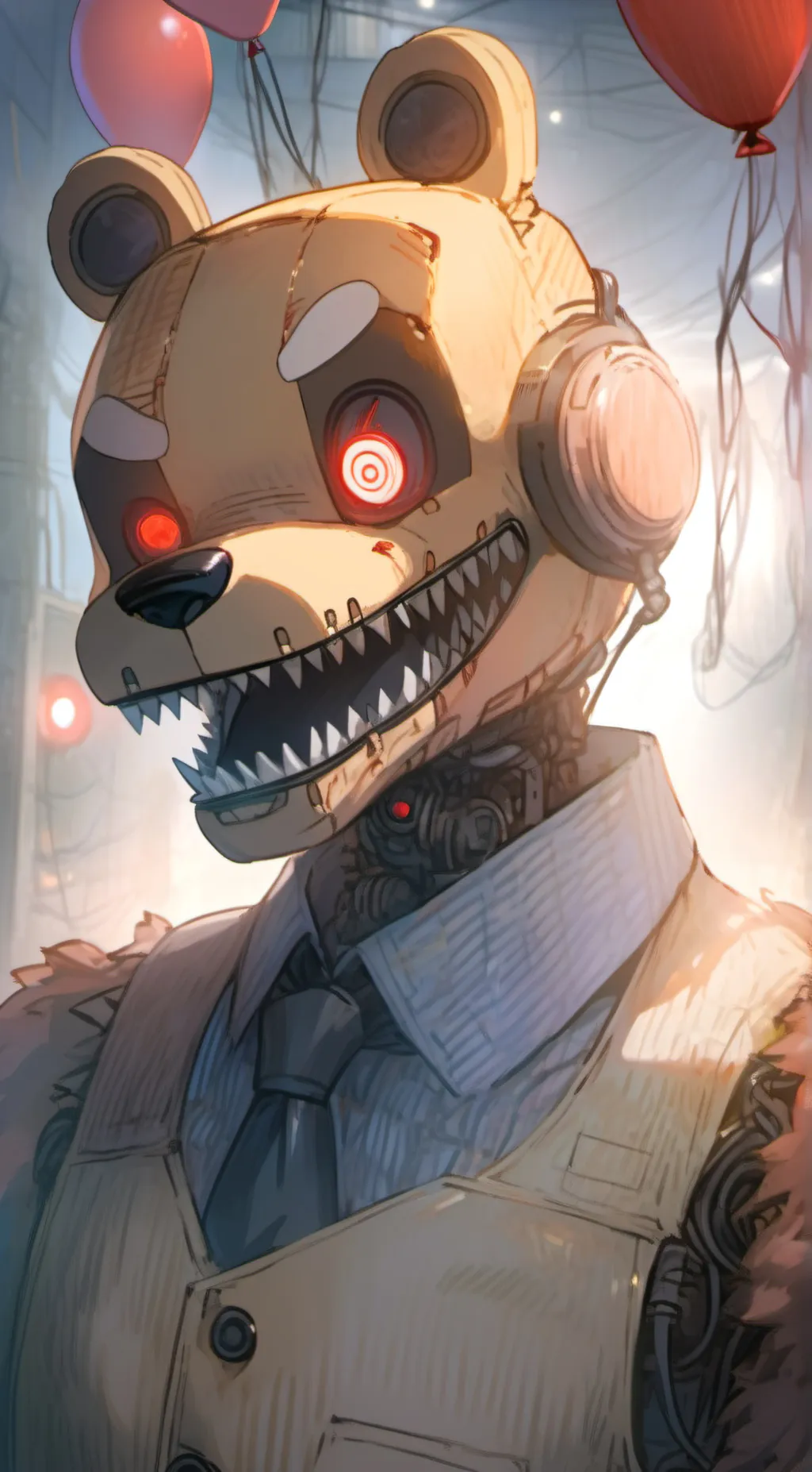 ai character: freddy replacement background