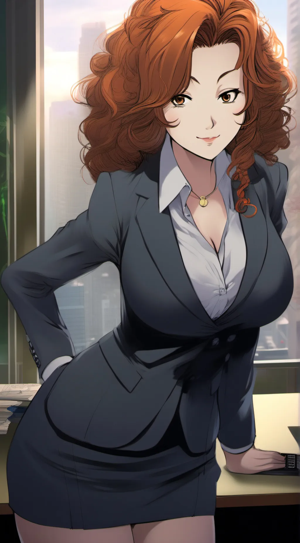 ai character: 蝶子 background