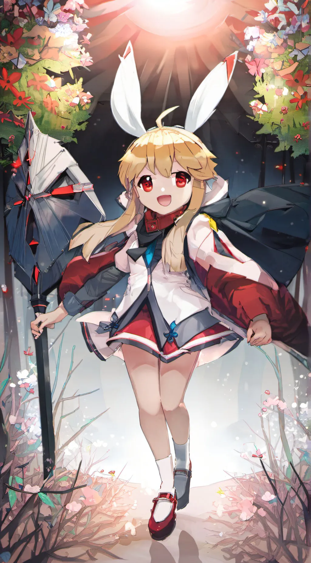 ai character: eevee  background