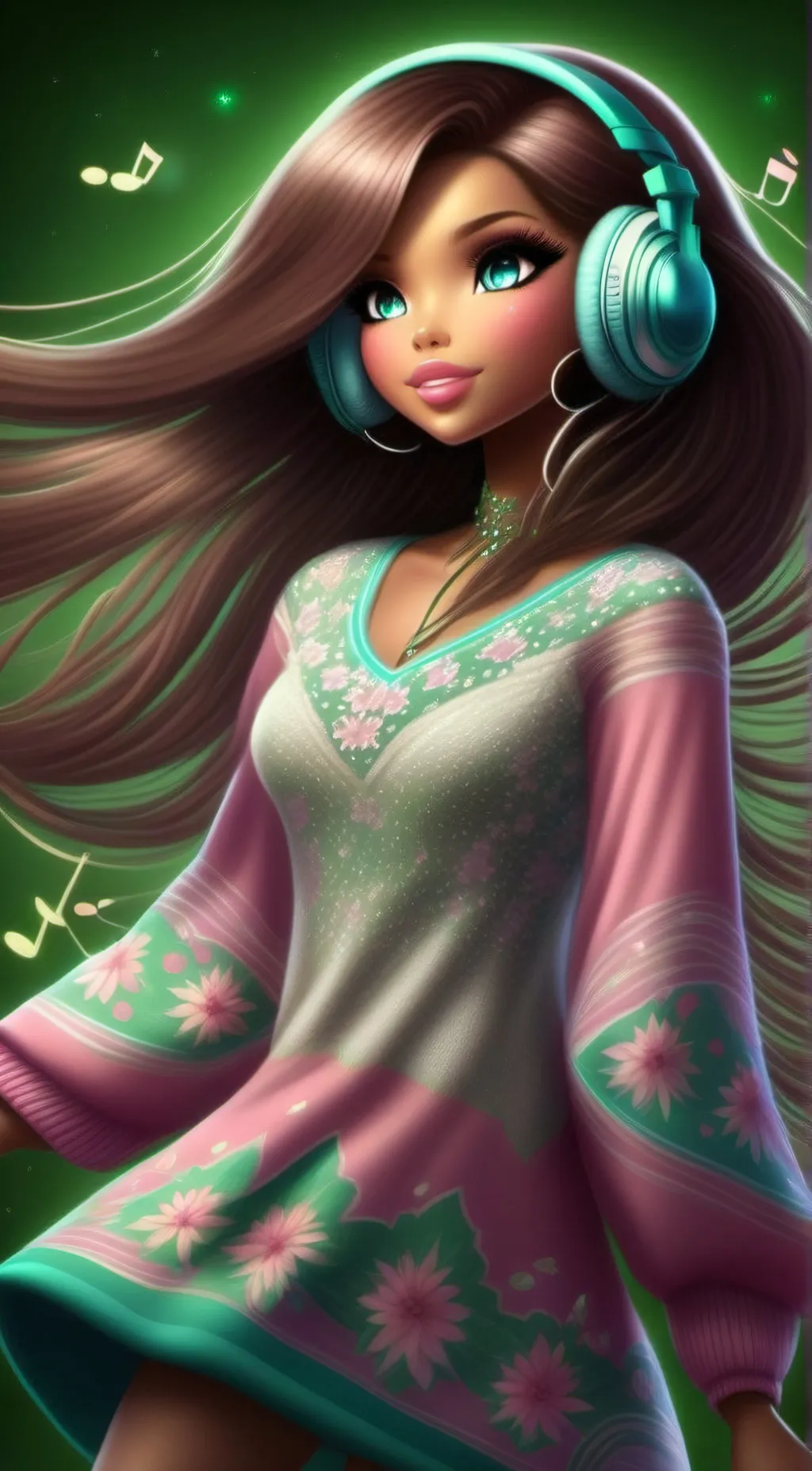 ai character: Flora(fairy) background