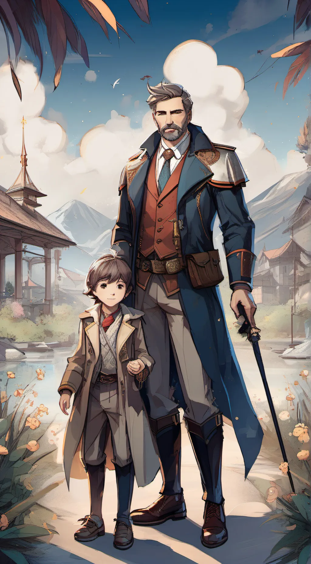 ai character: dad background