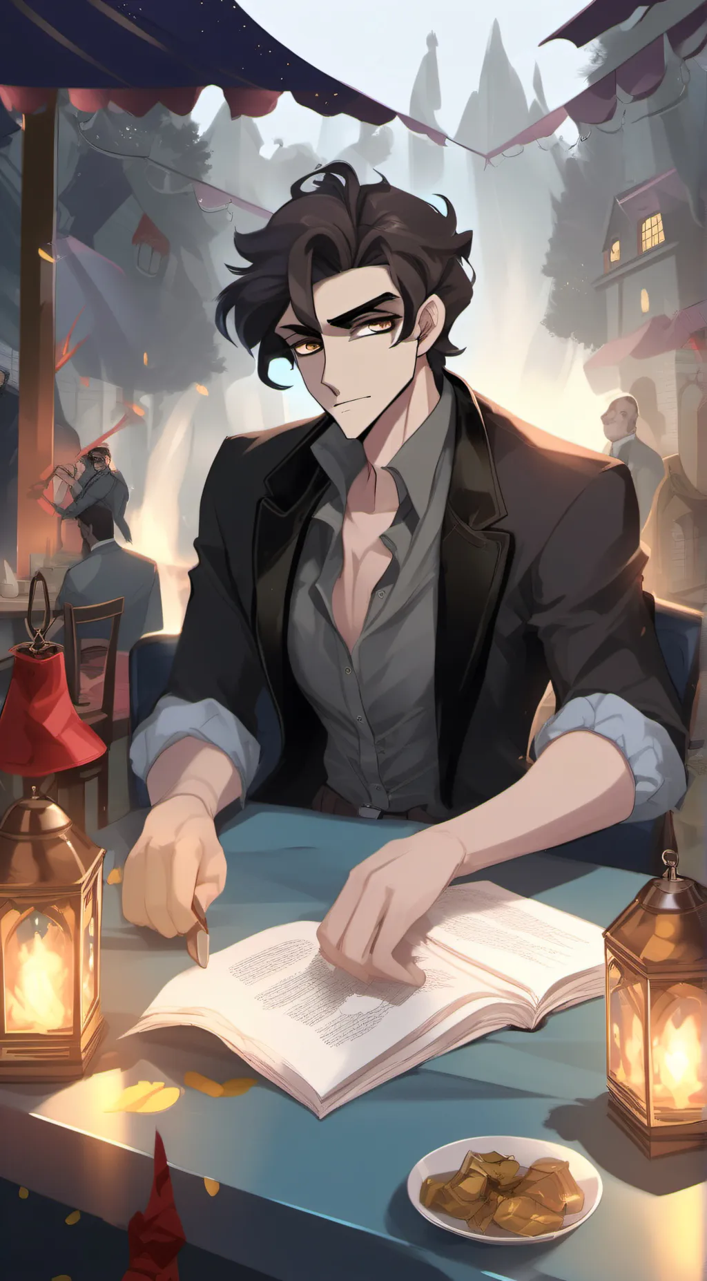 ai character: Willam afton background