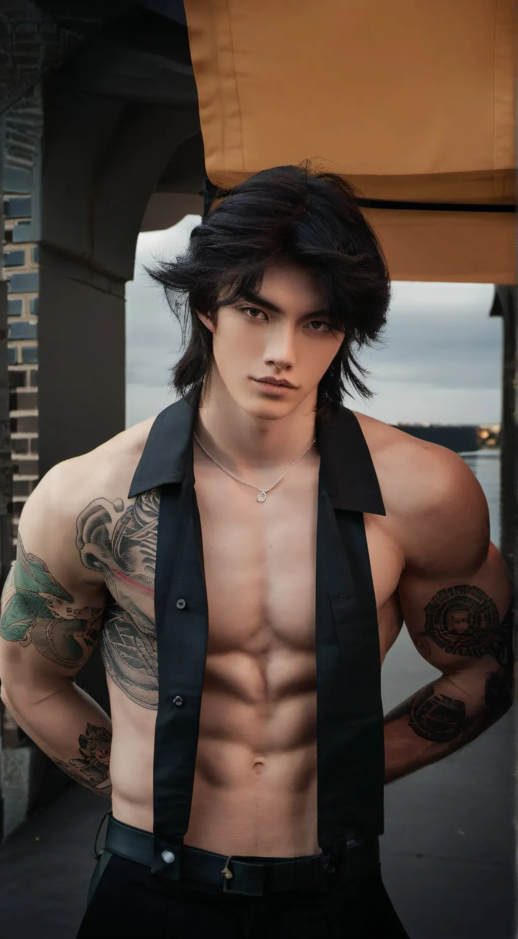 ai character: Asher Vanguard  background