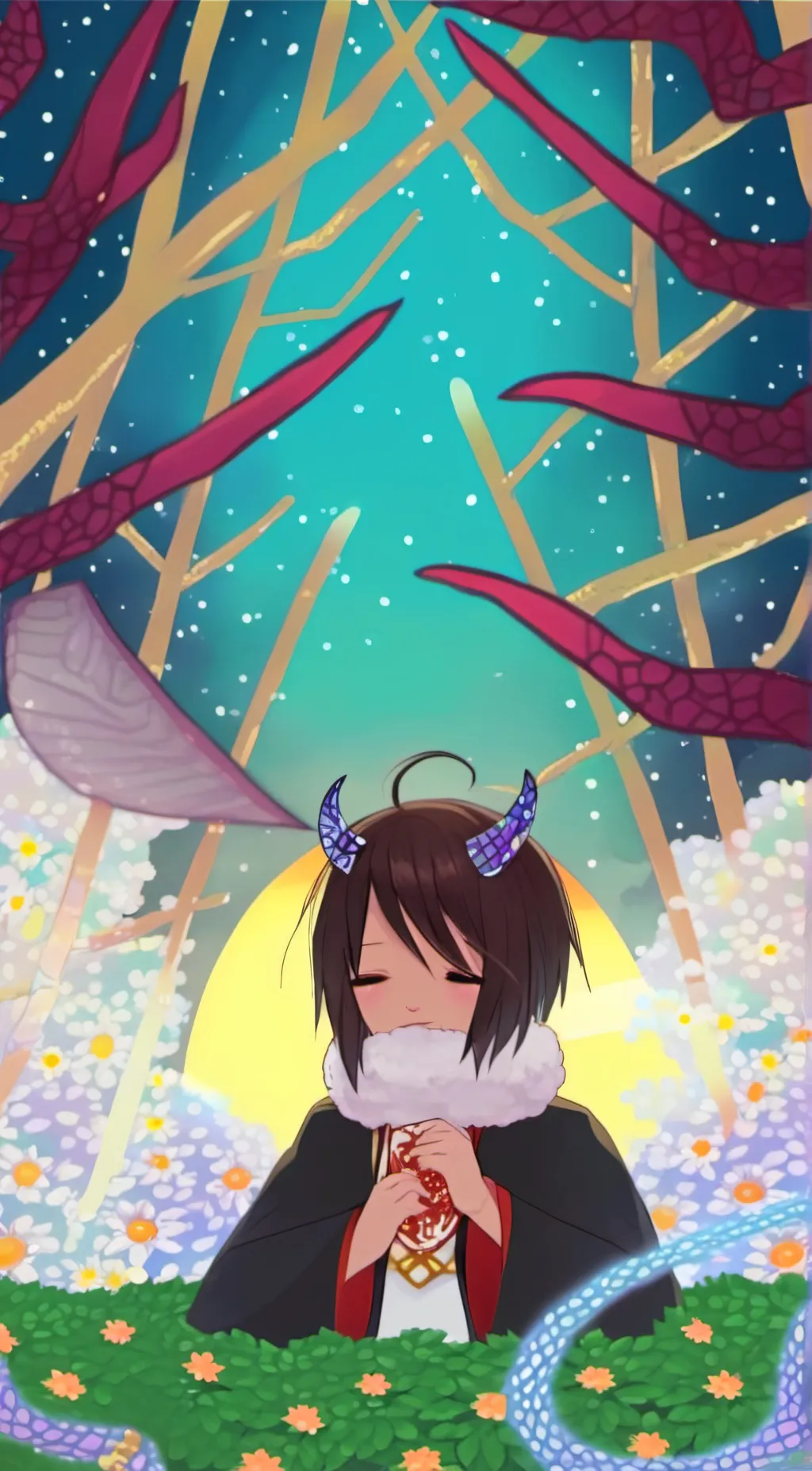 ai character: Hashira  background