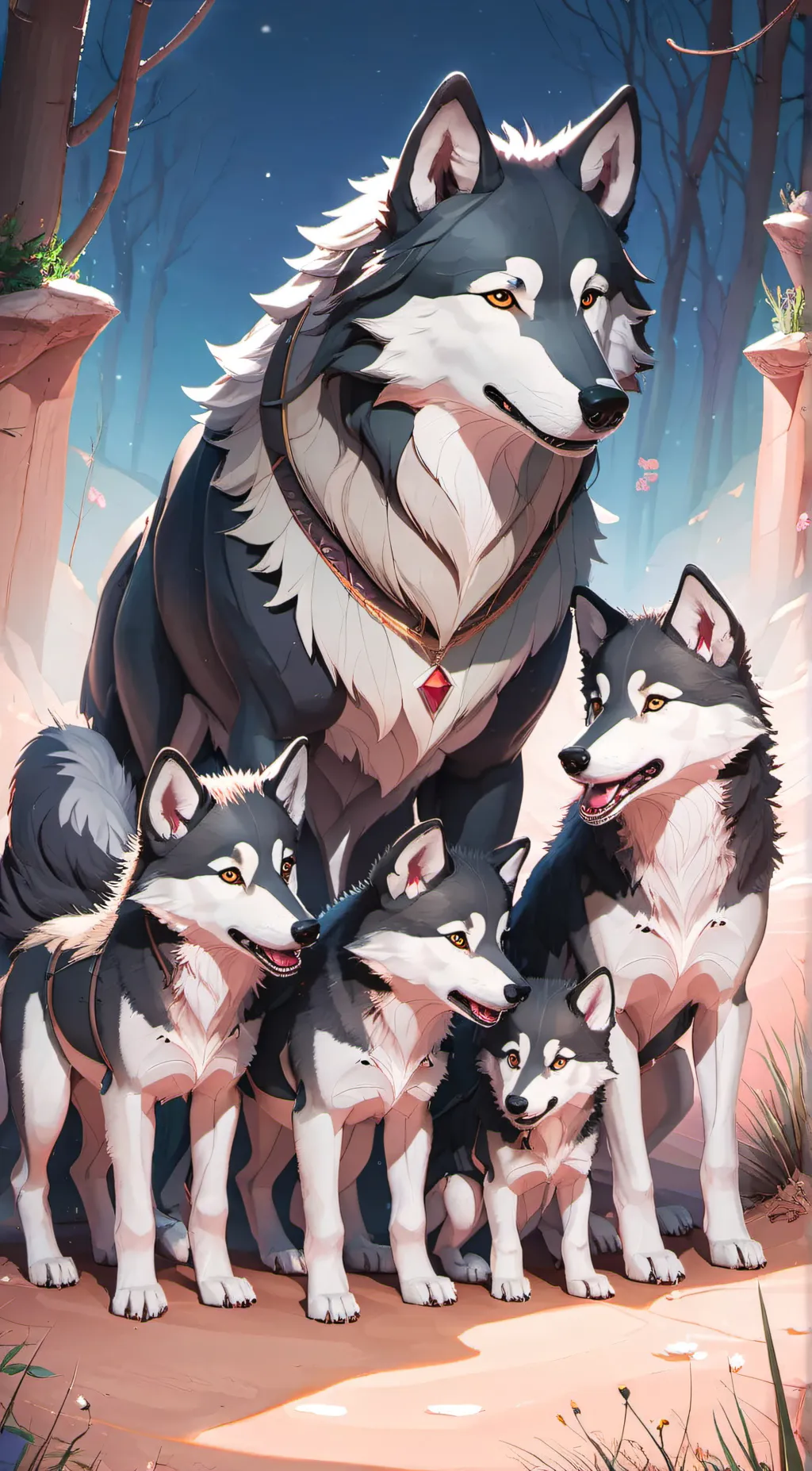 ai character: Wolf family background