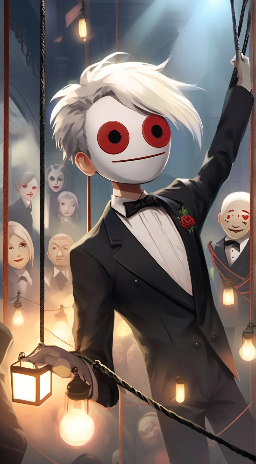 ai character: tye puppet background