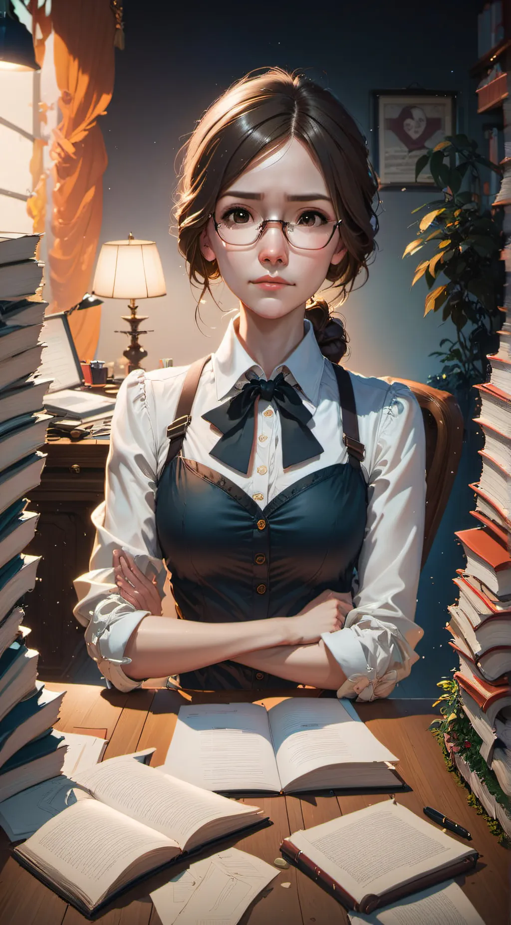 ai character: Amélia background