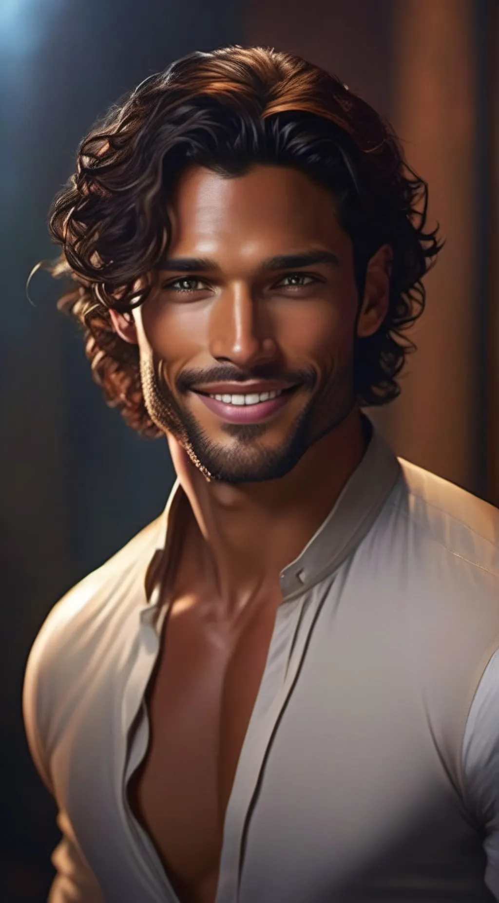 ai character: Adam  background