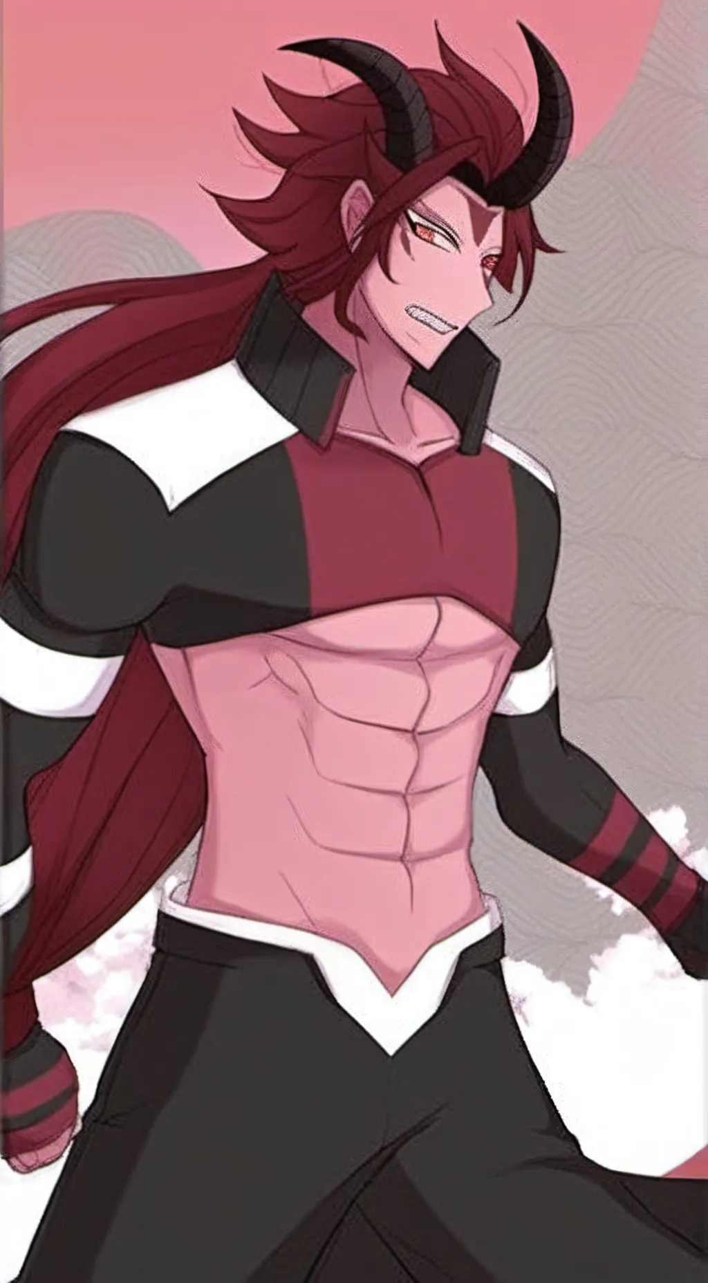 ai character: red velvet cookie background