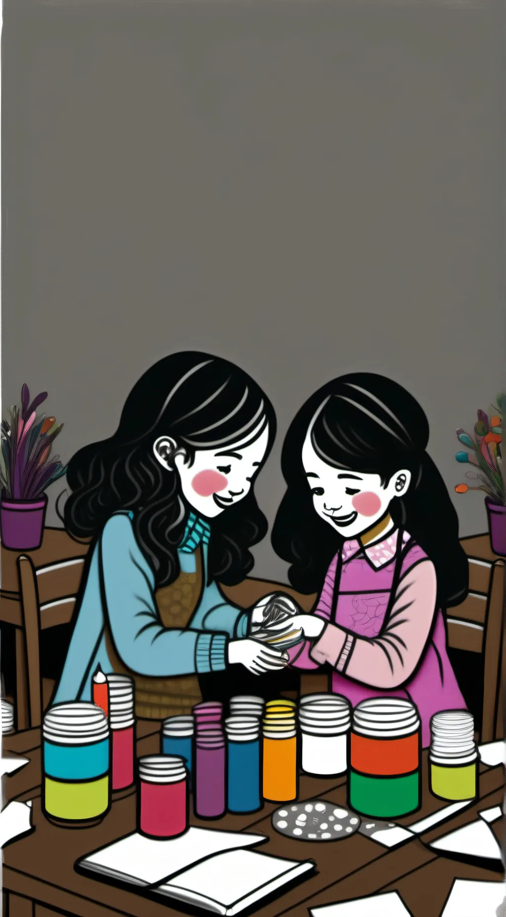 ai character: Lyi and layla background