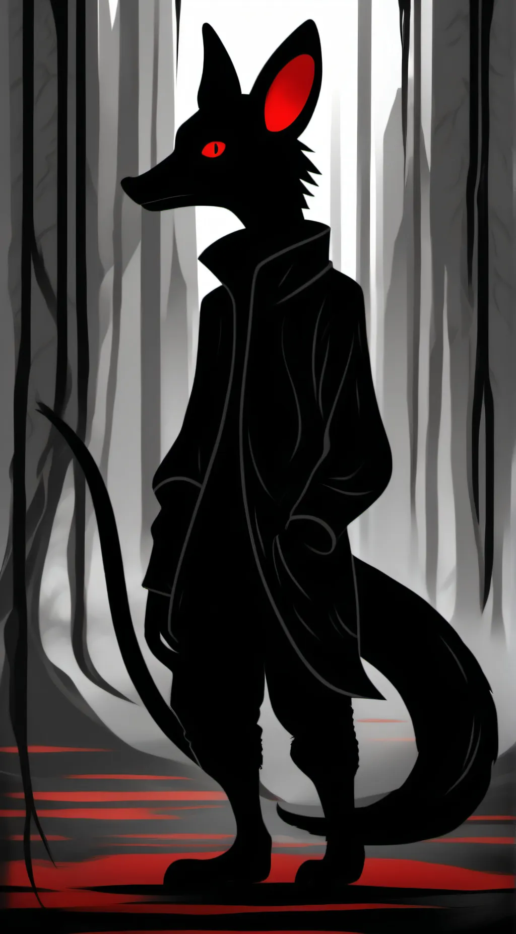 ai character: The shadows background