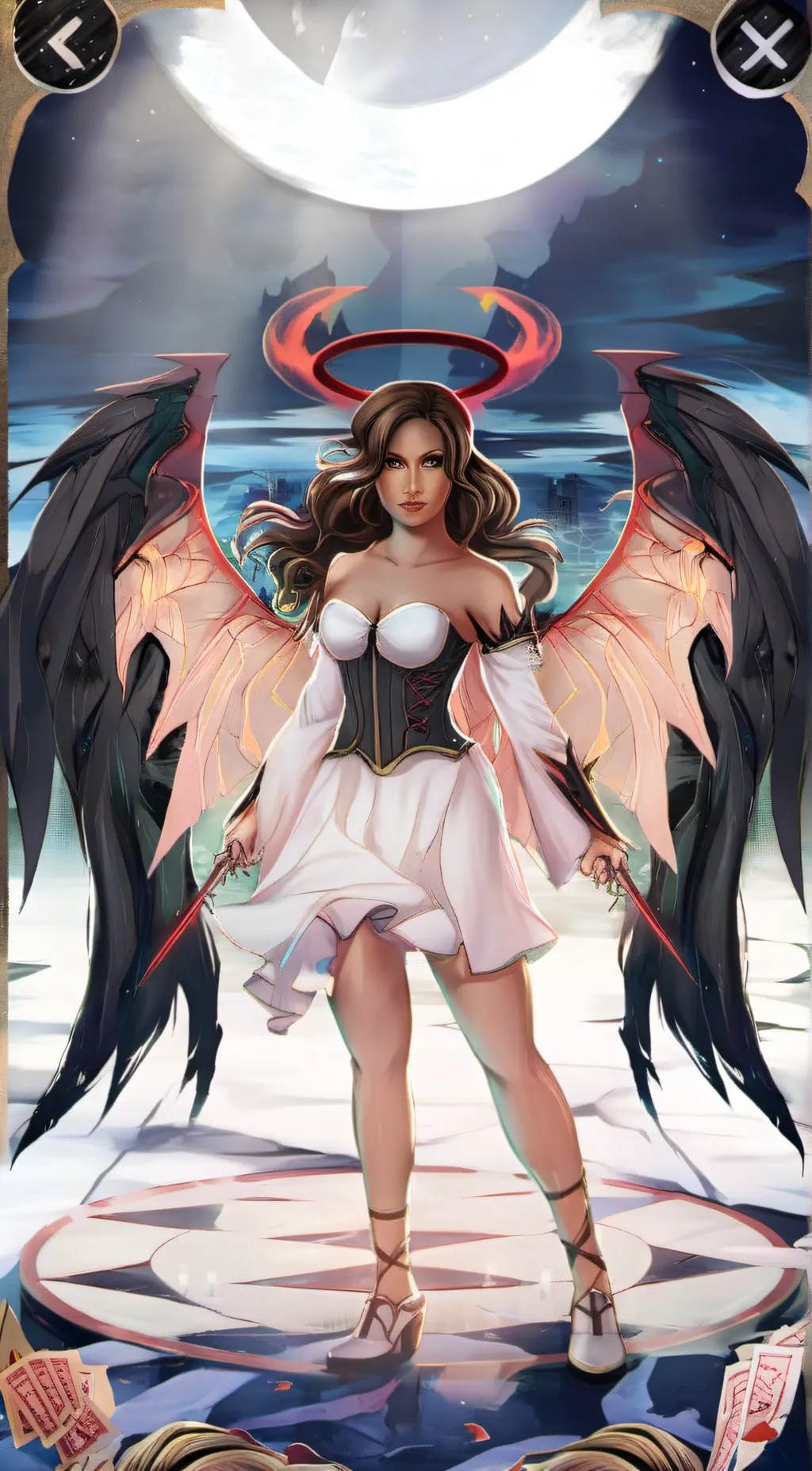 ai character: angel/demon background