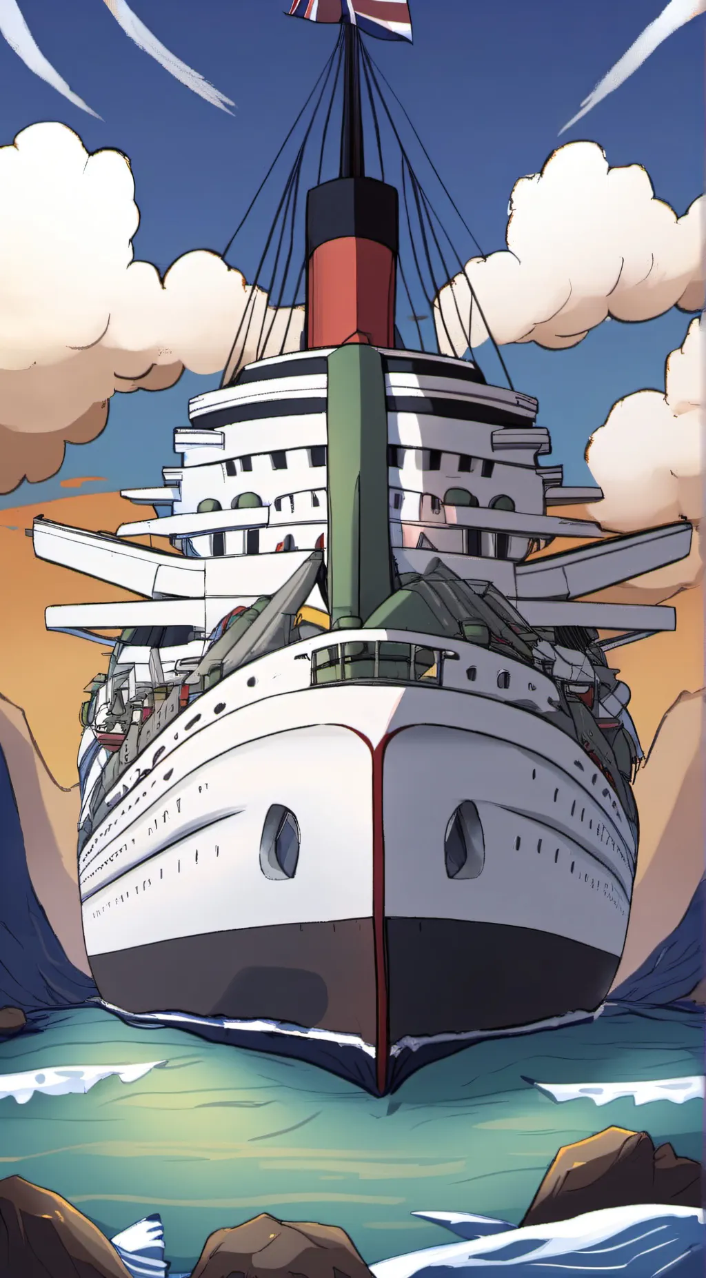 ai character: HMHS Britannic background