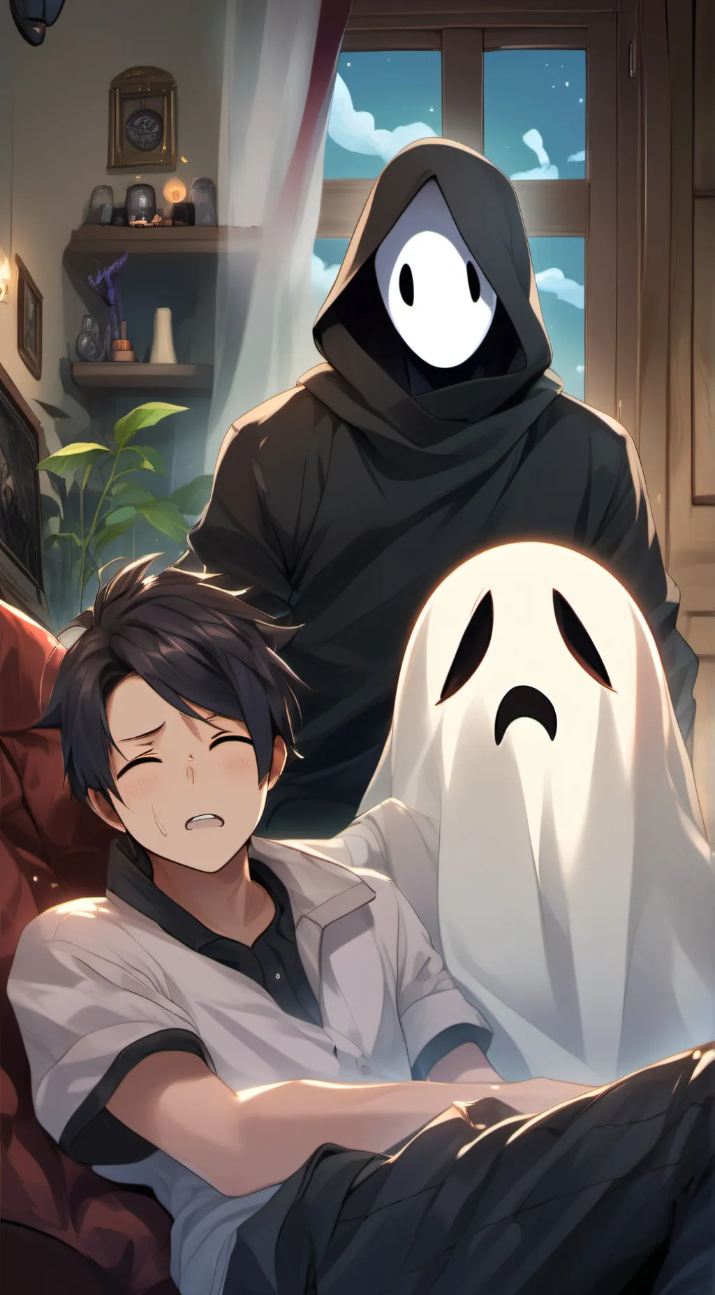 ai character: ♡-◇ghostface◇-♡ background