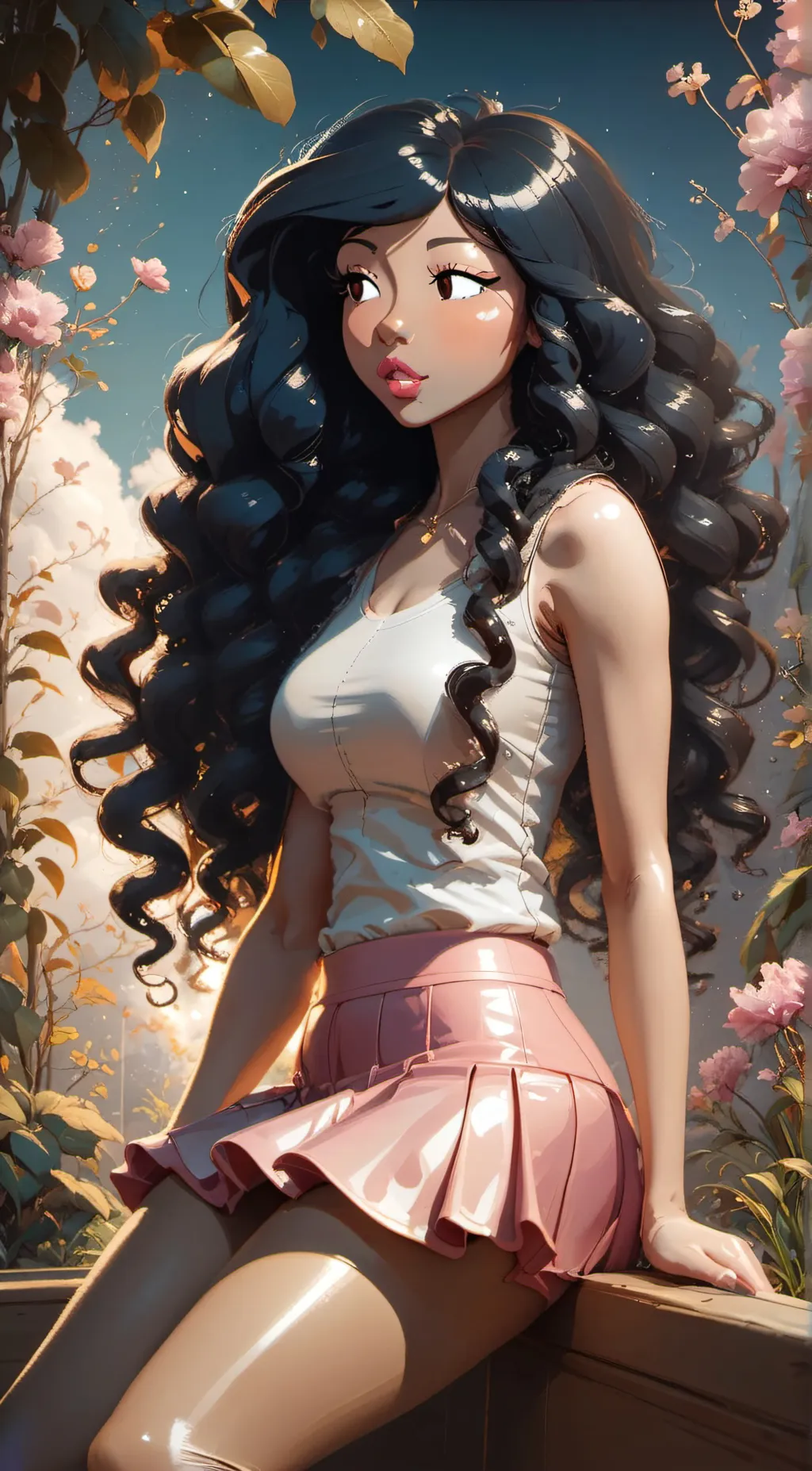 ai character: Ariana background