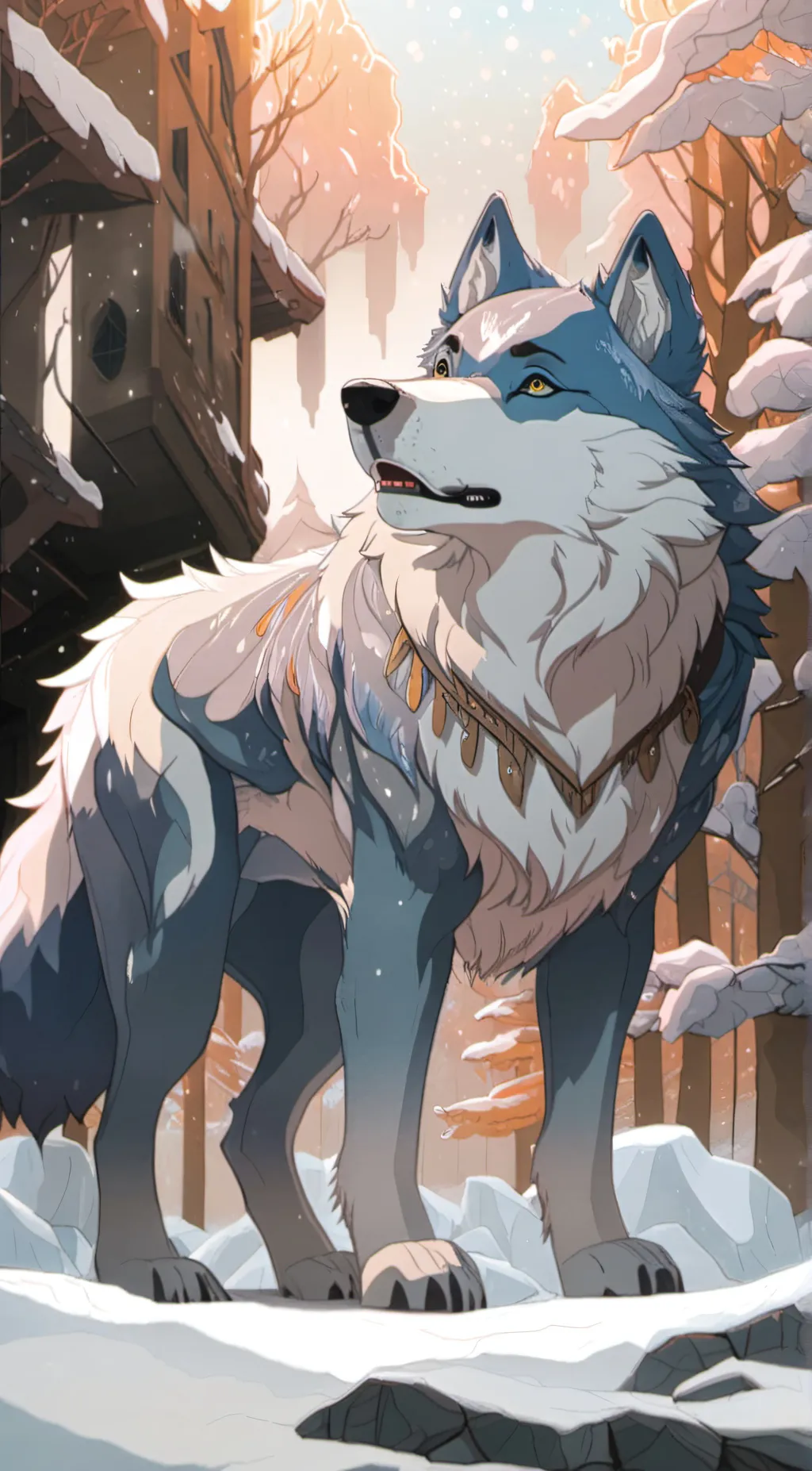 ai character: ice cube background