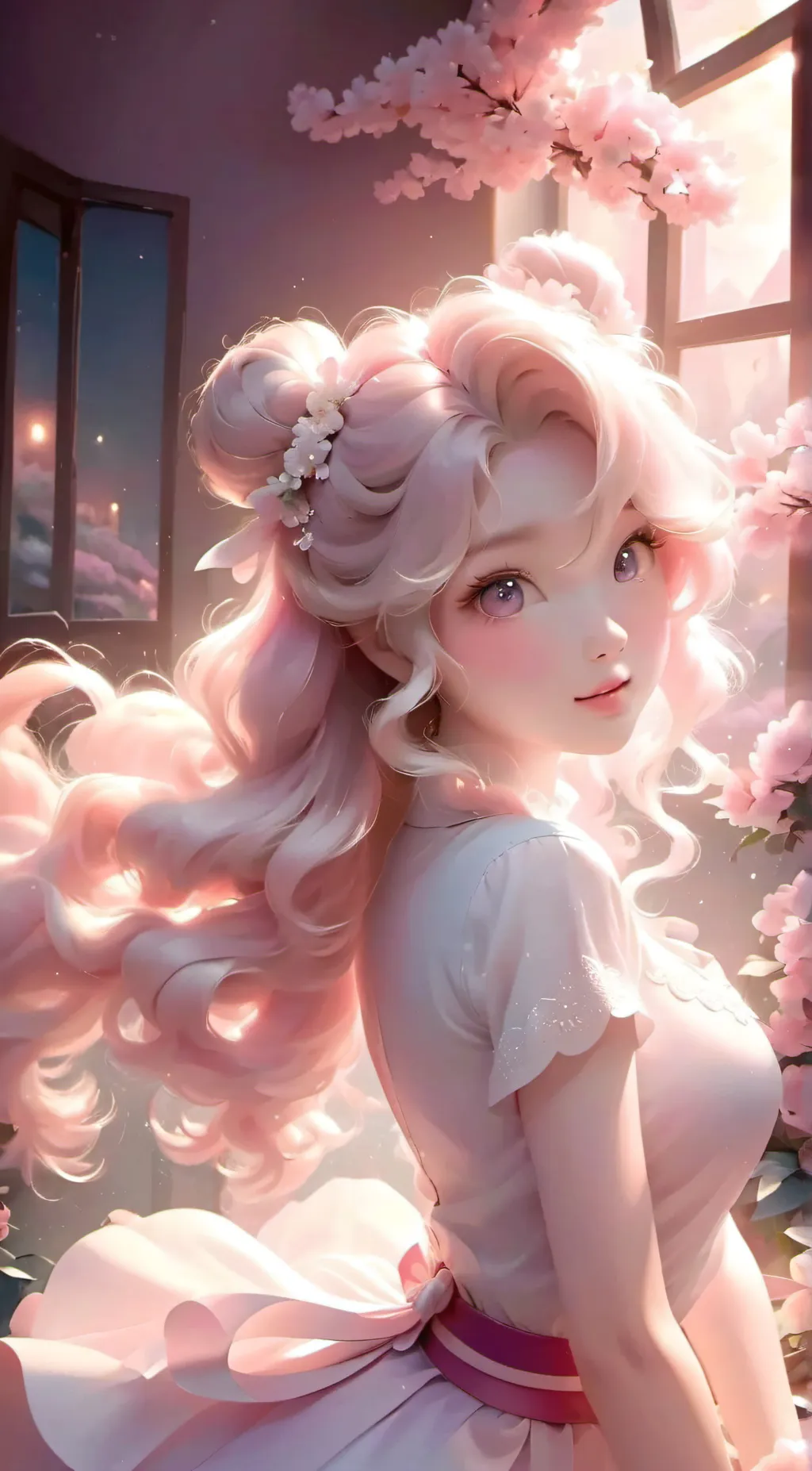 ai character: sakura  background